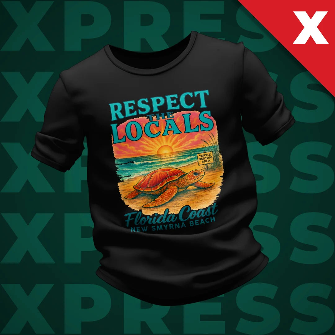 Florida premade DTF transfer designs featuring beaches, wildlife and coastal artwork
