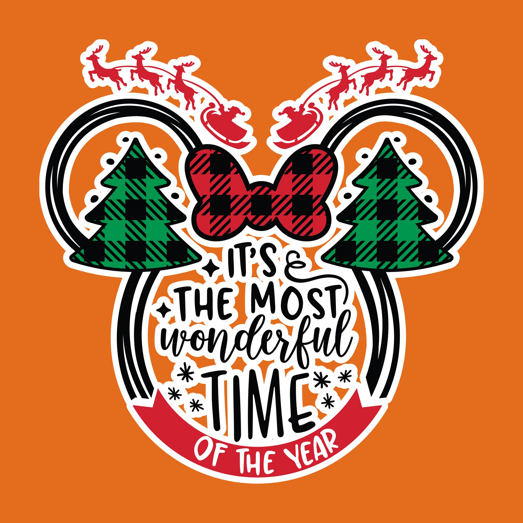It's The Most Wonderful Time Minnie Head
