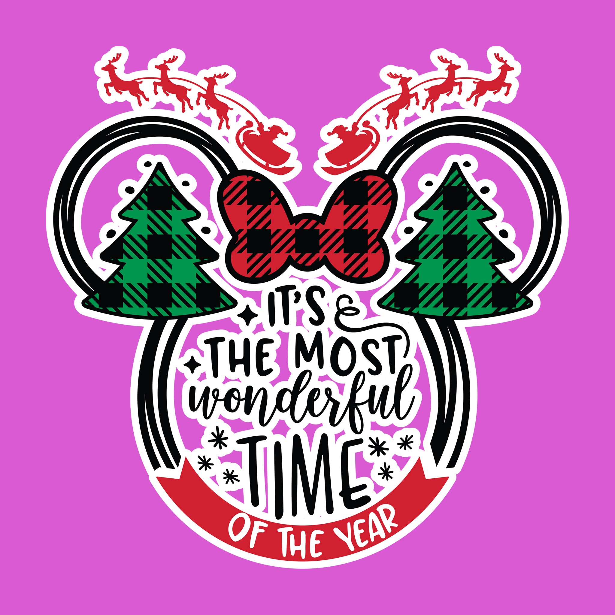 It's The Most Wonderful Time Minnie Head
