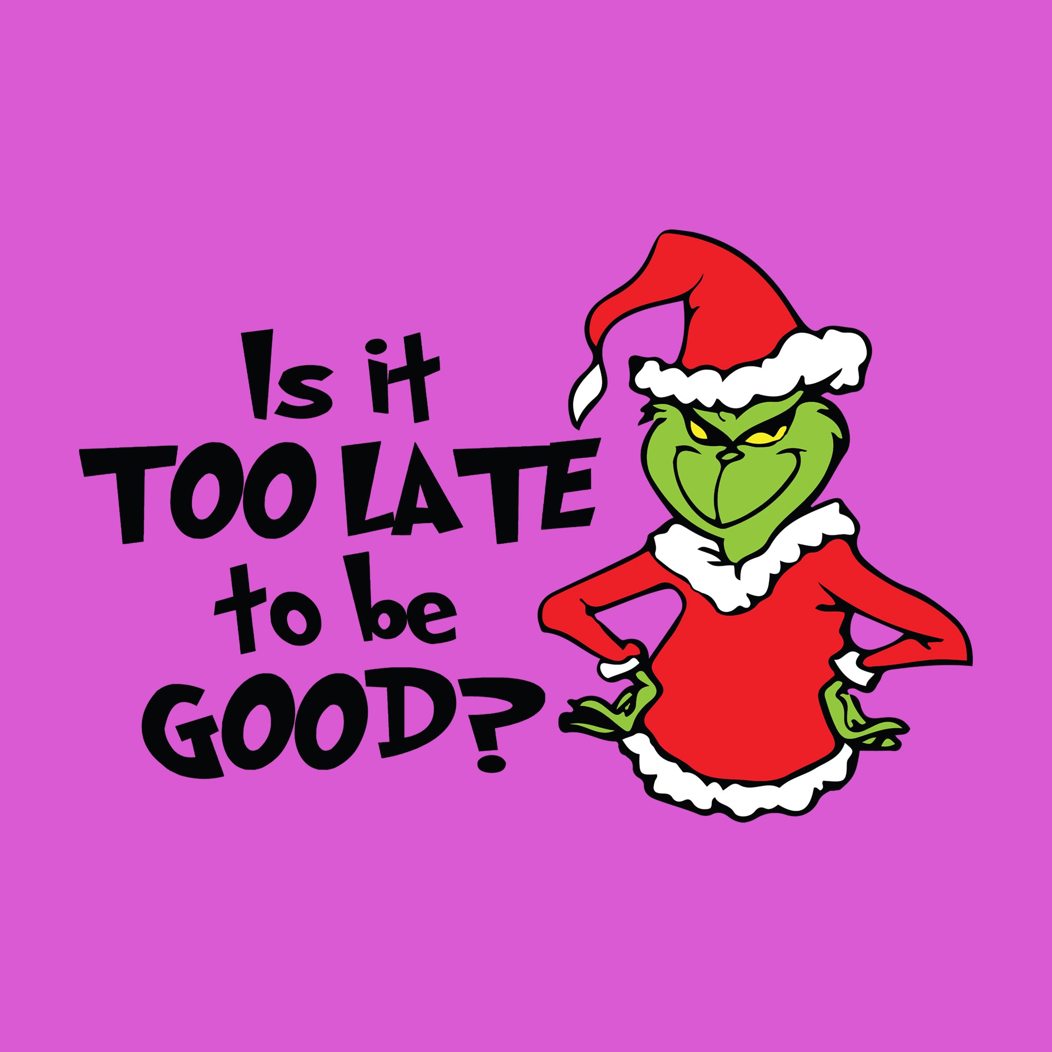 Is It Too Late to be Good?