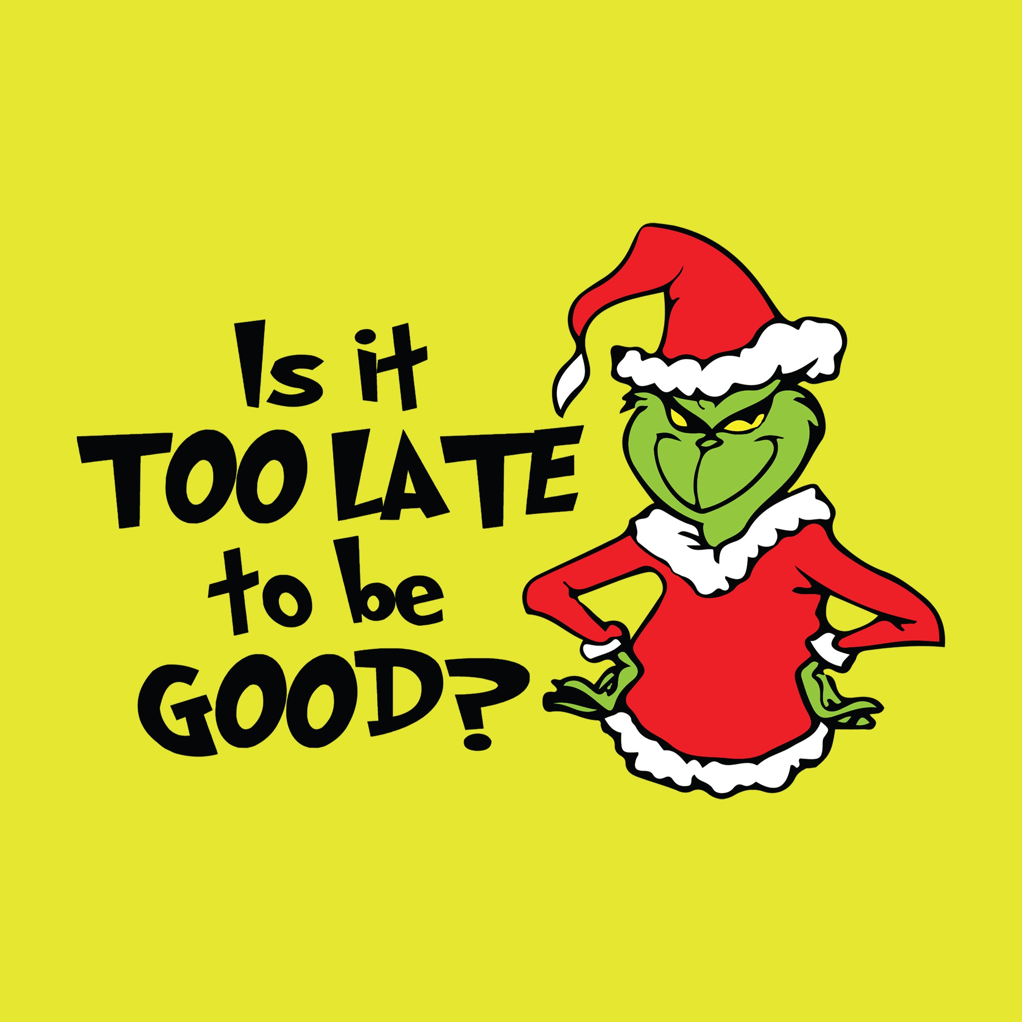 Is It Too Late to be Good?