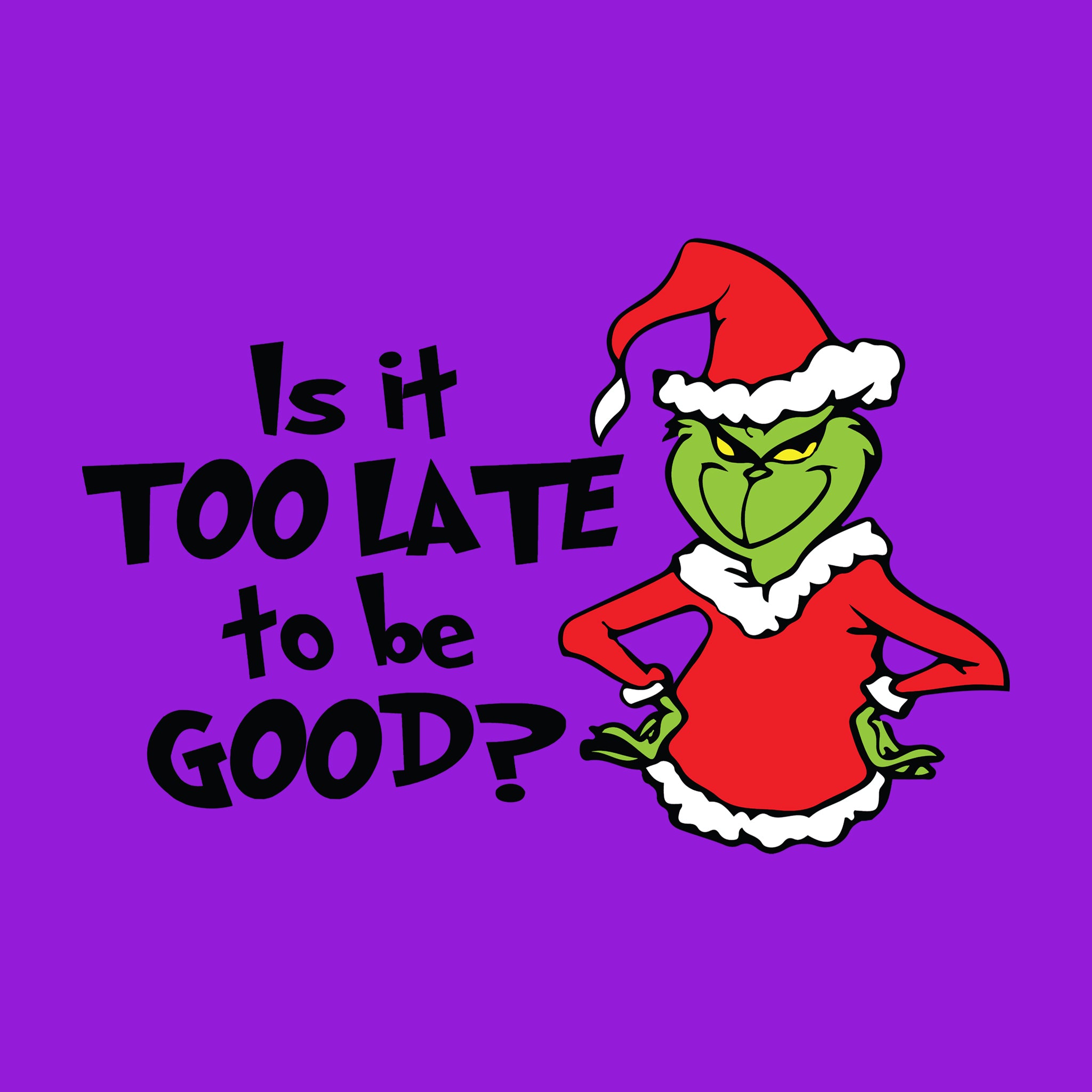 Is It Too Late to be Good?
