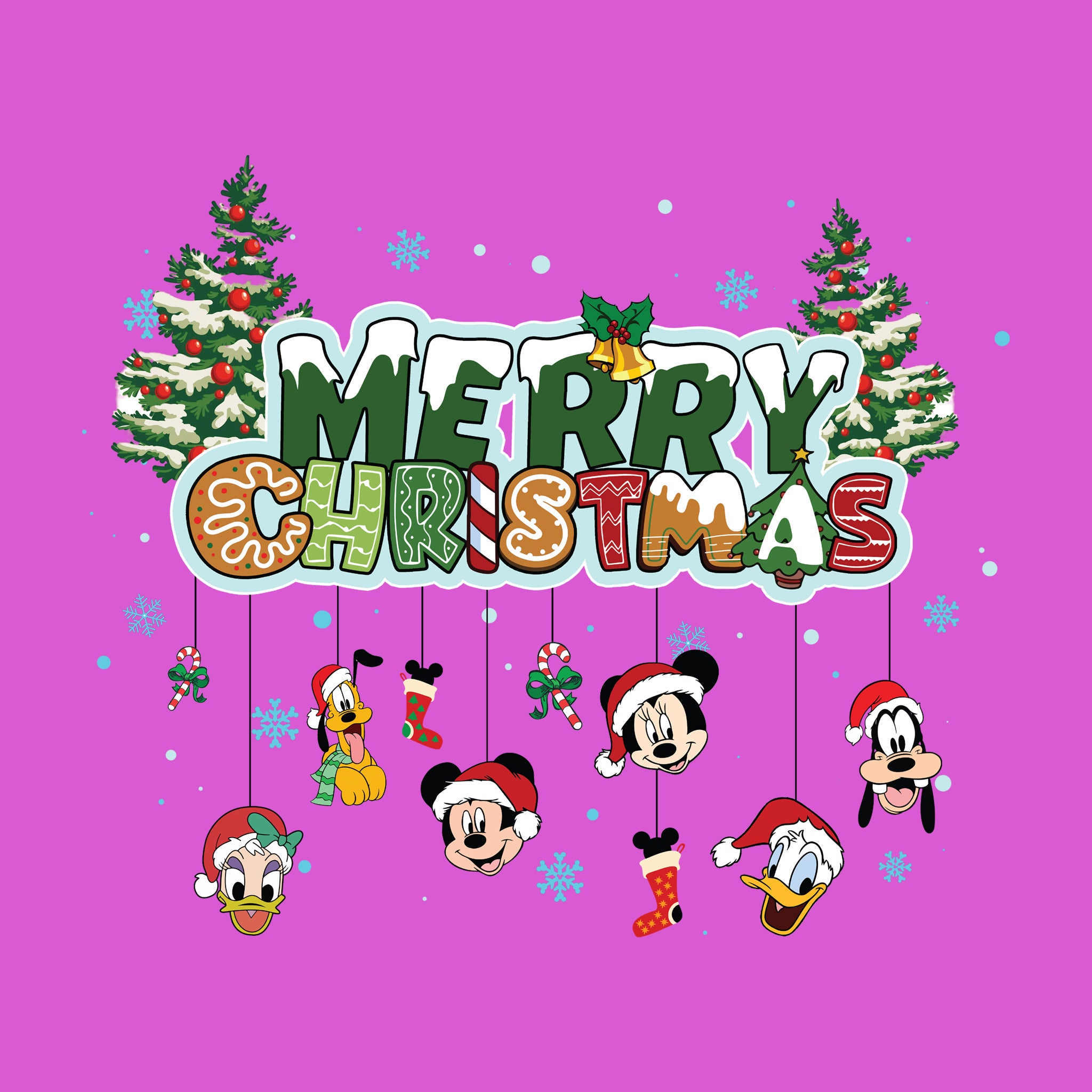 Merry Christmas Mickey Faces