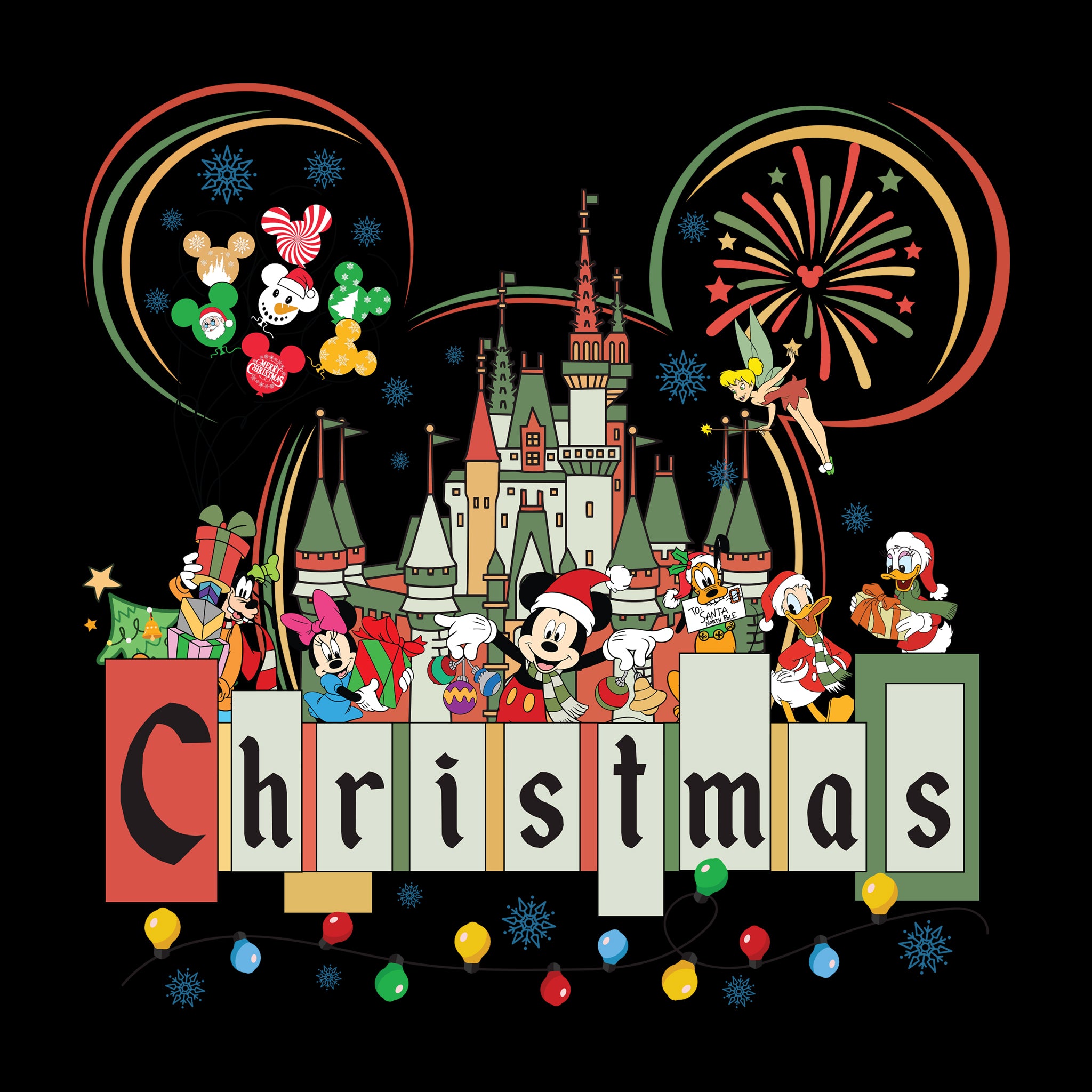 Disney Castle Christmas