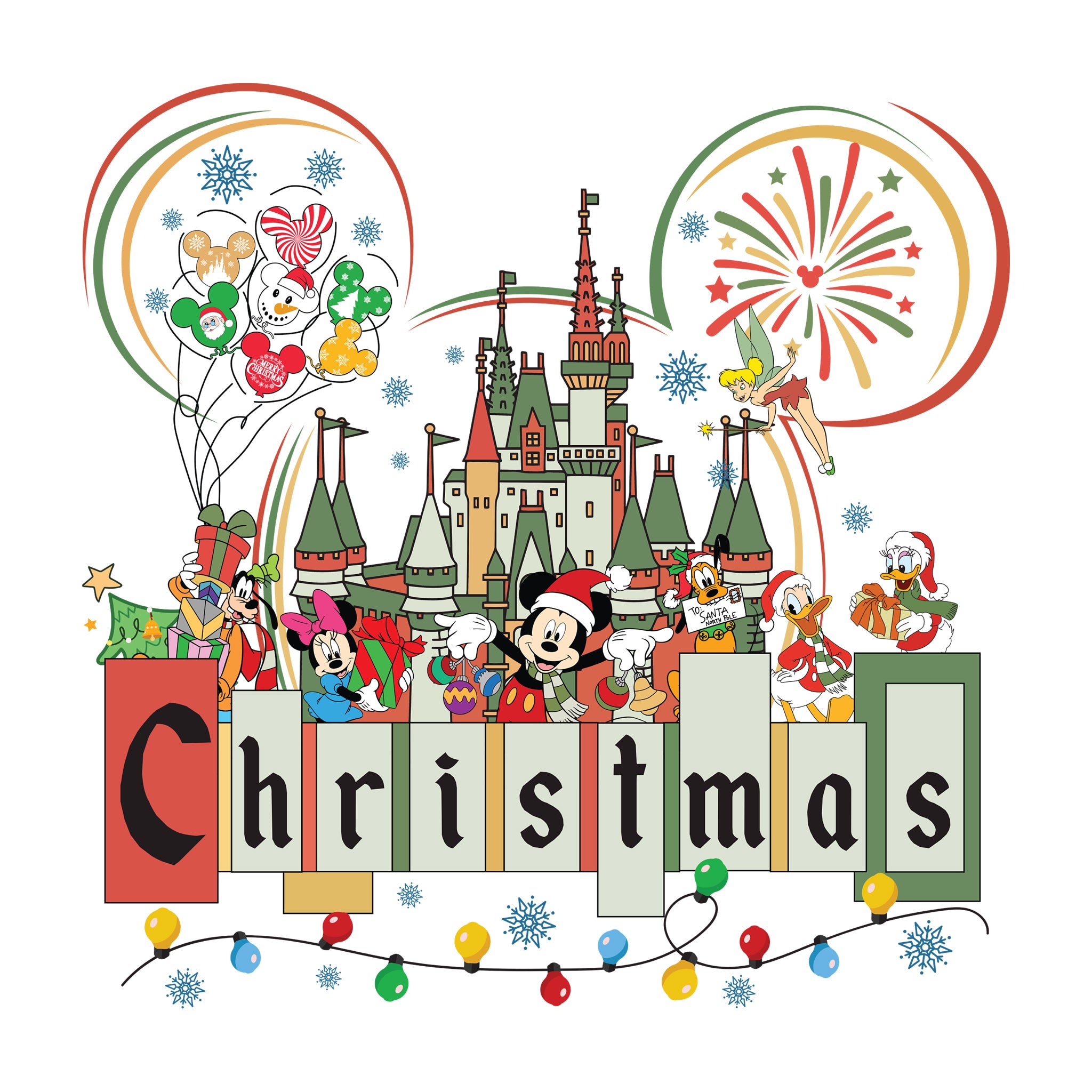 Disney Castle Christmas