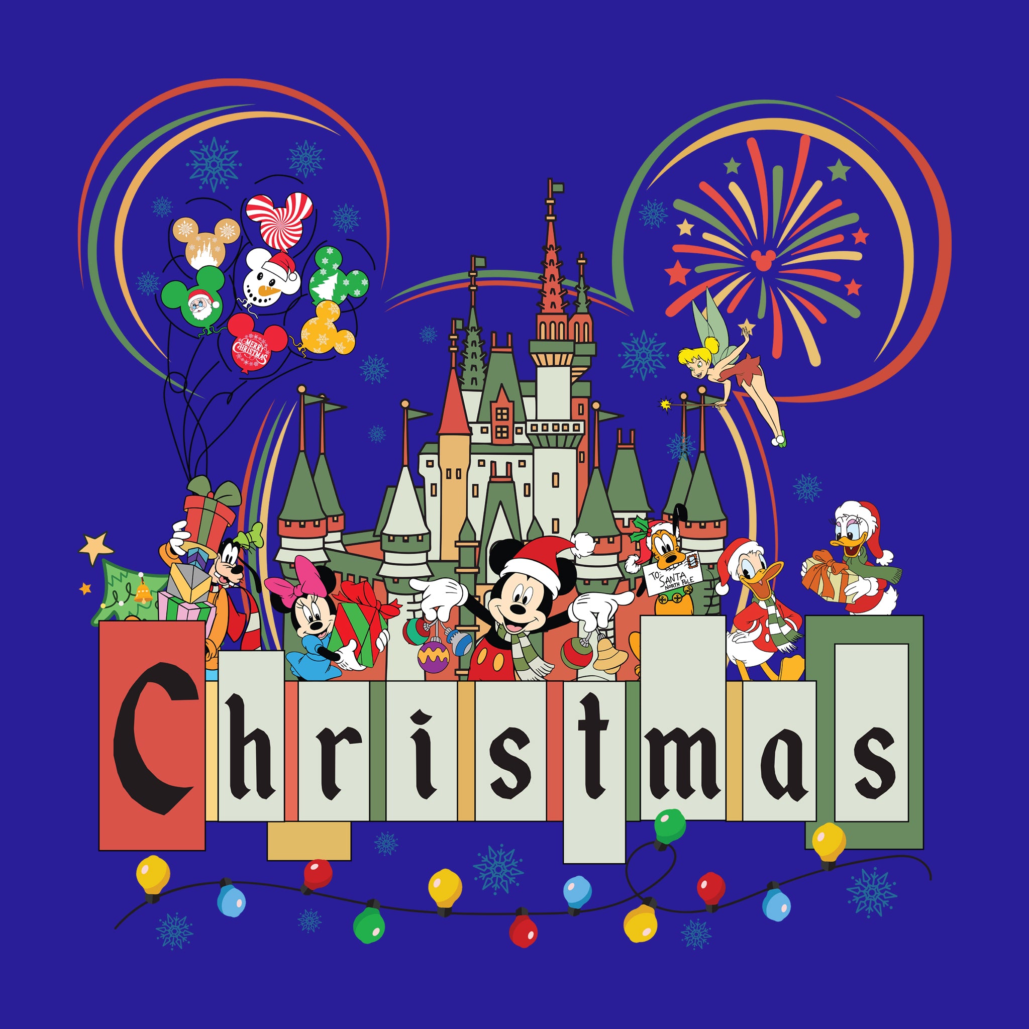 Disney Castle Christmas