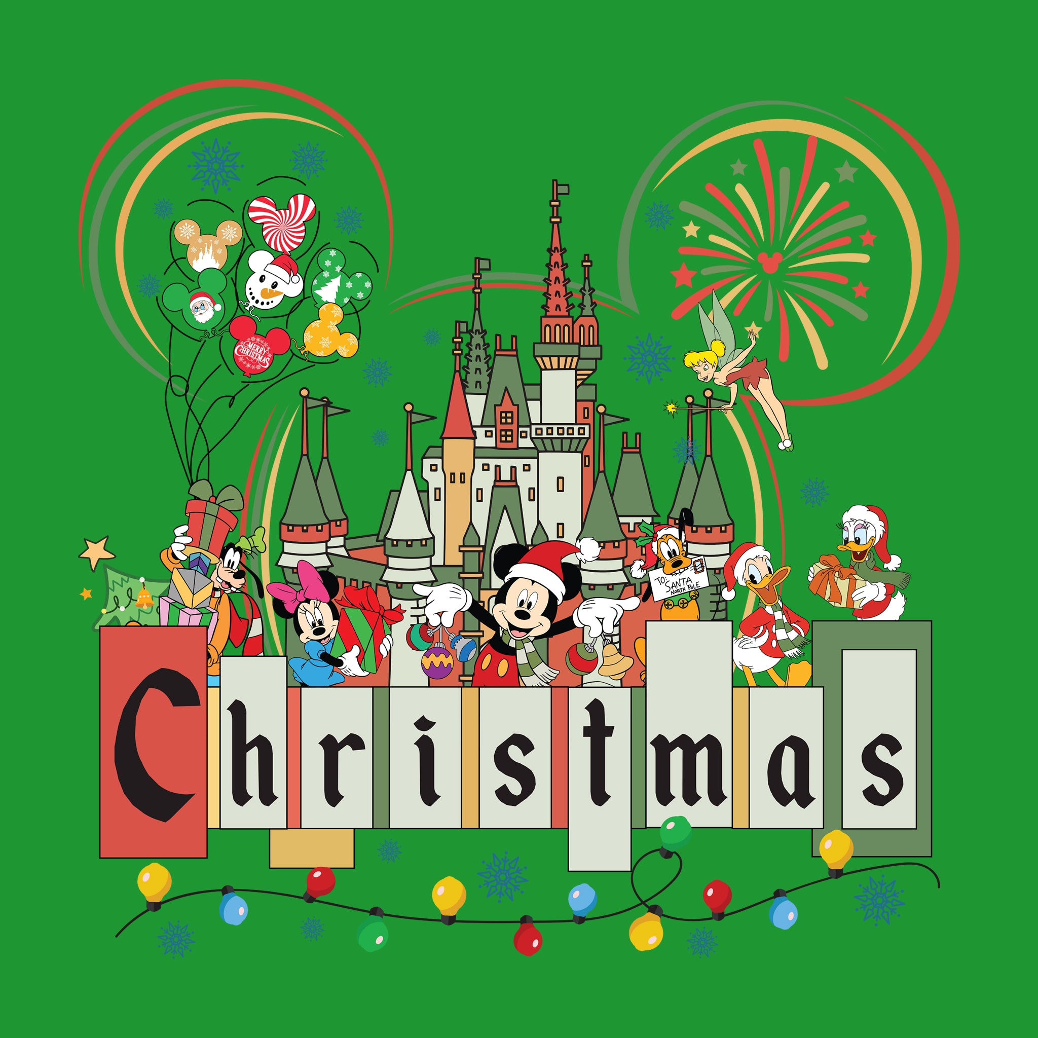 Disney Castle Christmas