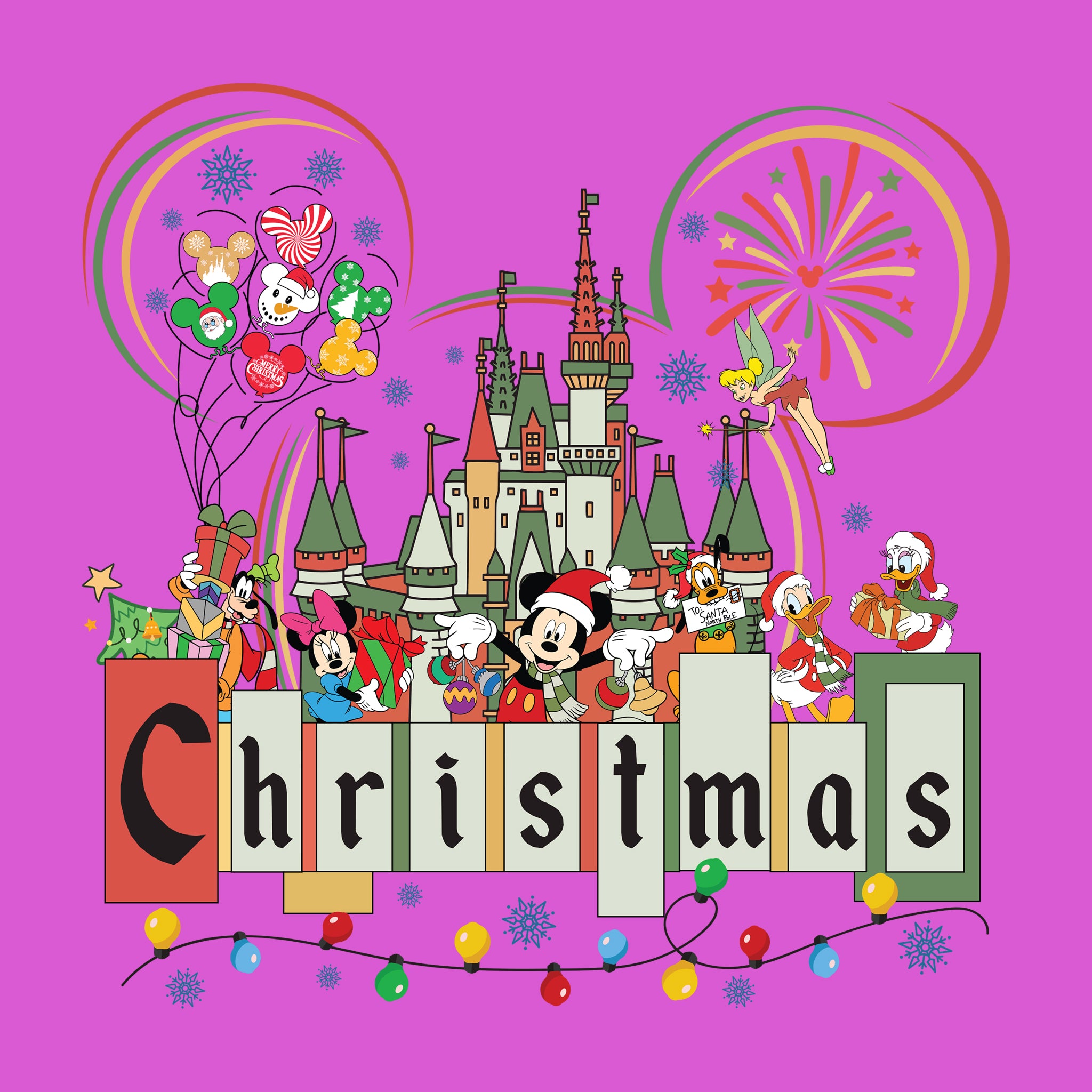 Disney Castle Christmas