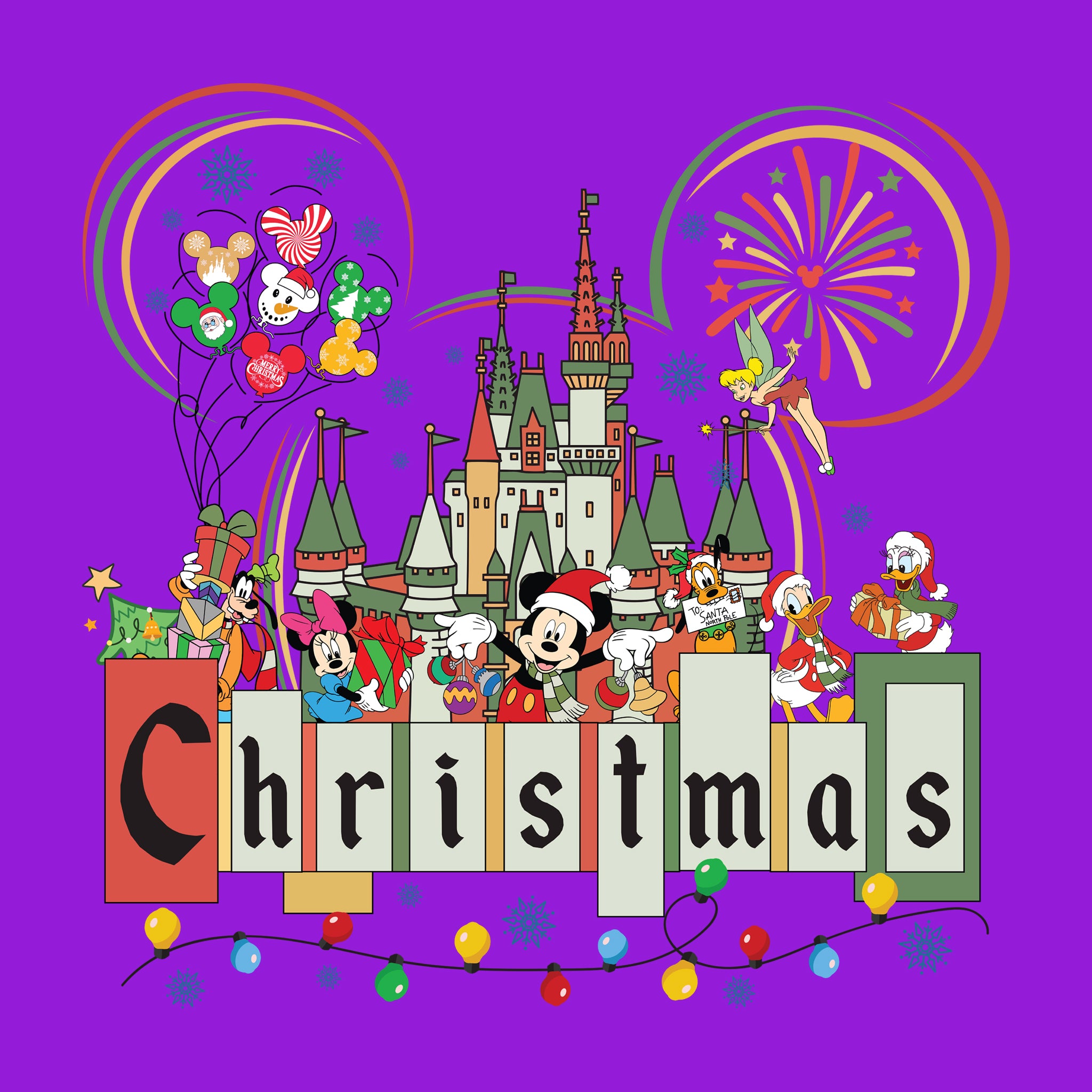 Disney Castle Christmas