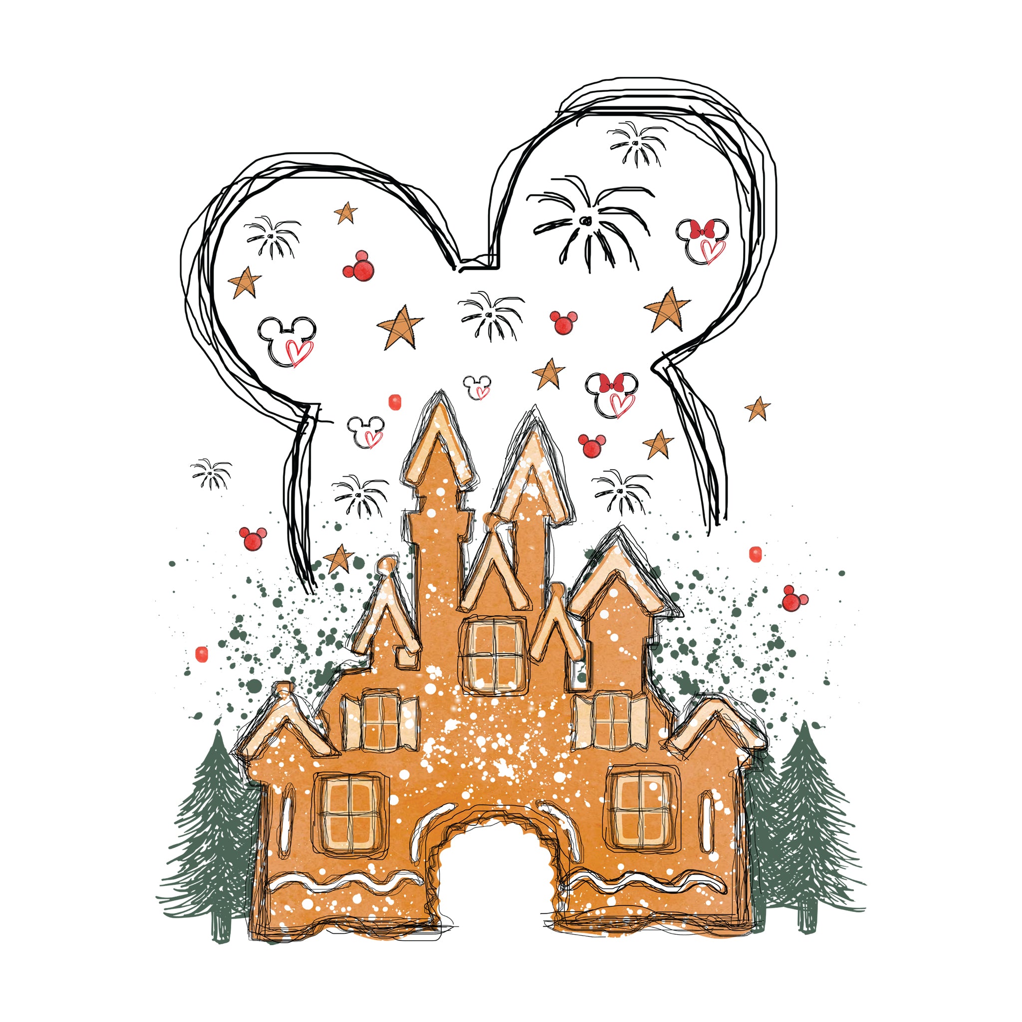 Disney Gingerbread Castle