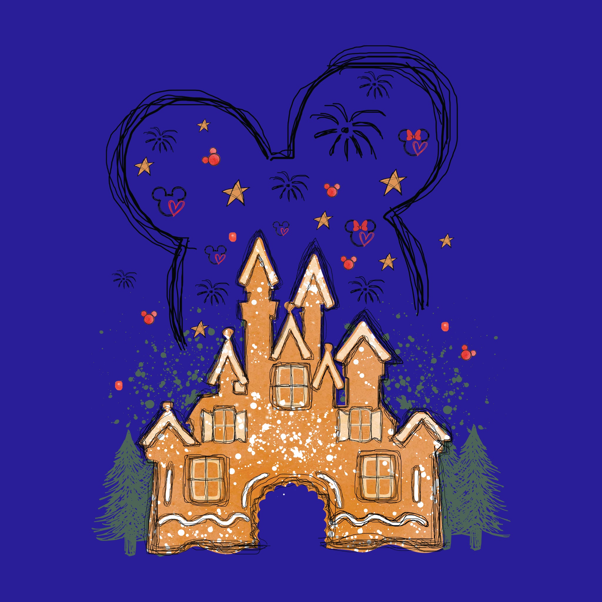 Disney Gingerbread Castle