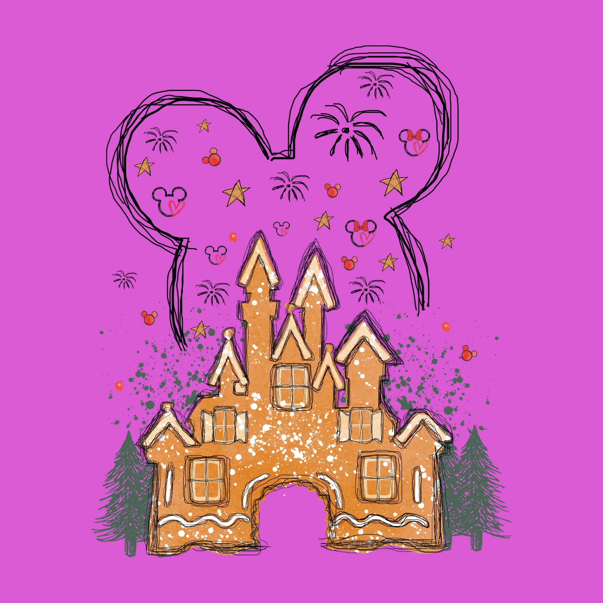 Disney Gingerbread Castle