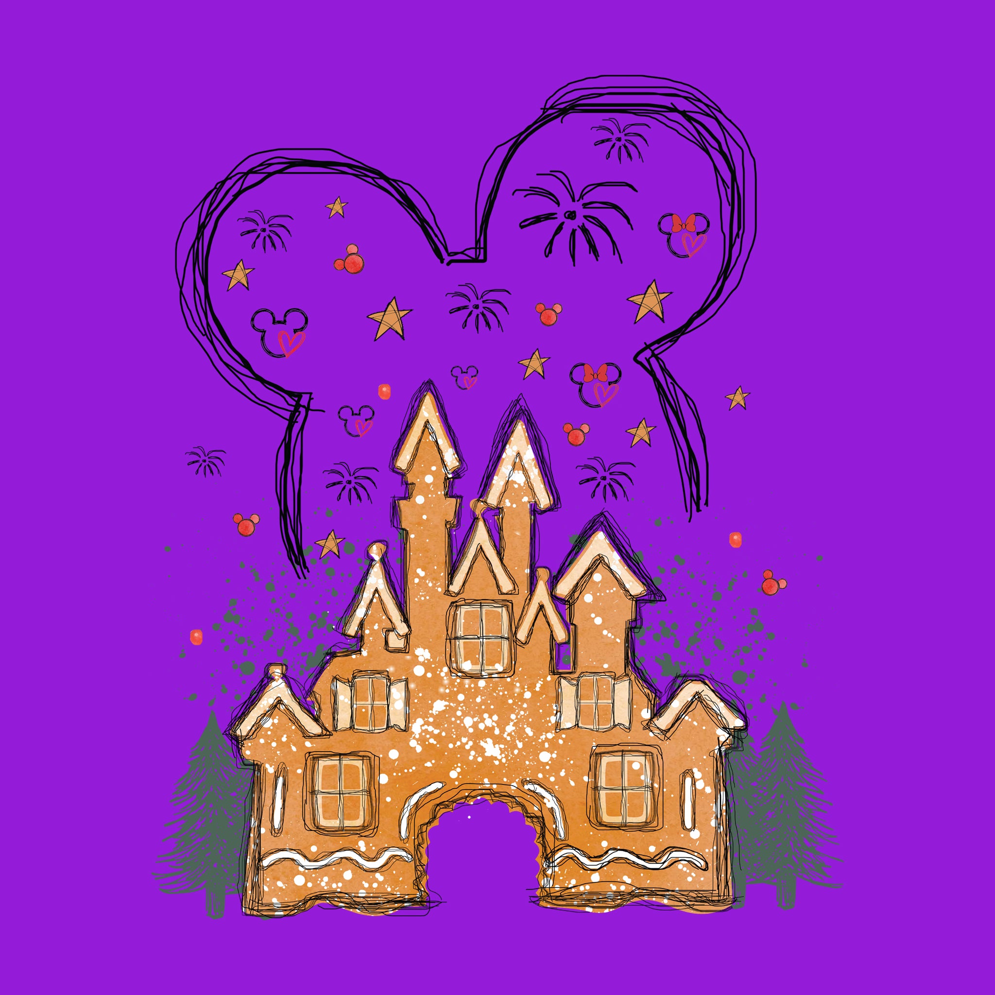 Disney Gingerbread Castle