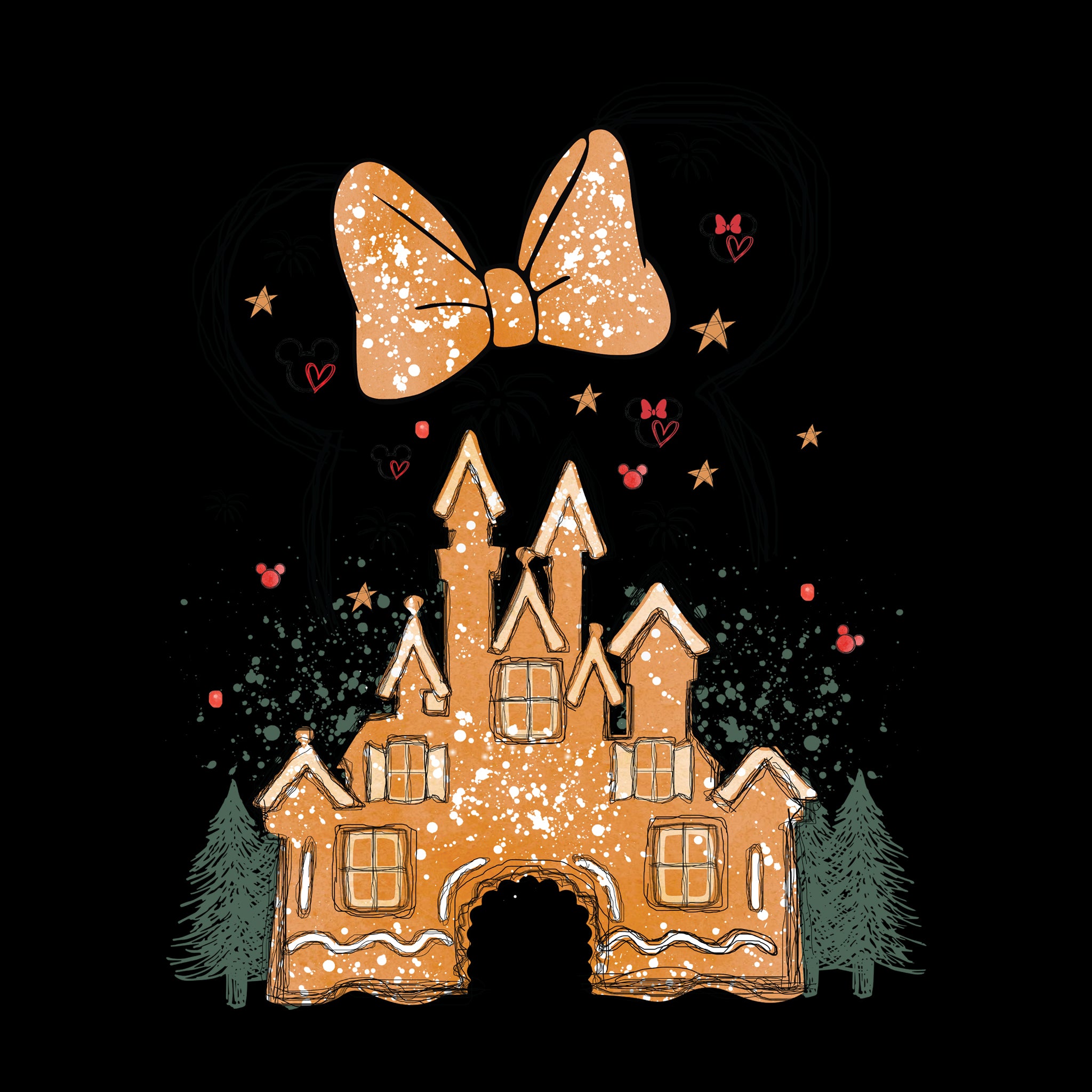 Disney Gingerbread Castle Ladies