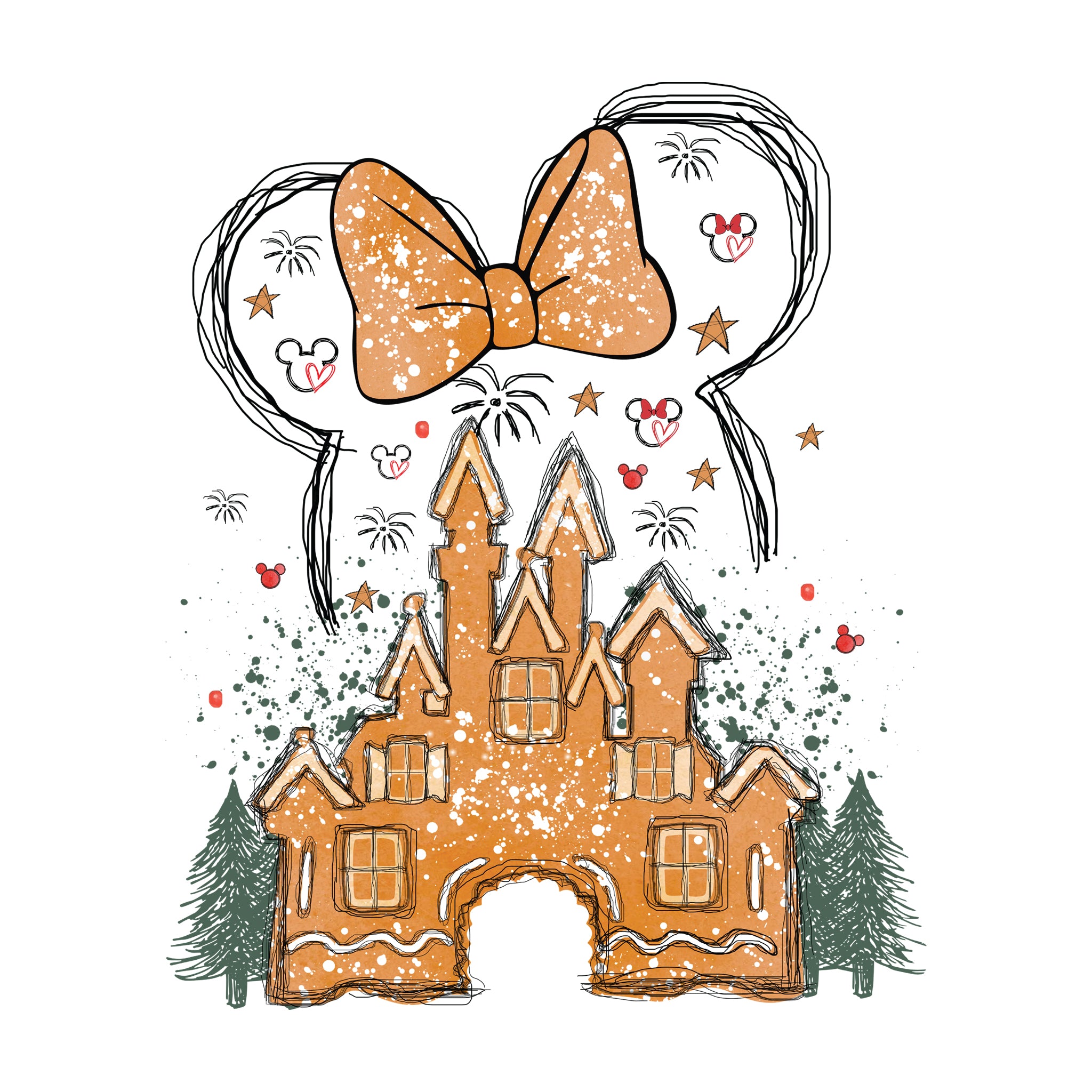 Disney Gingerbread Castle Ladies