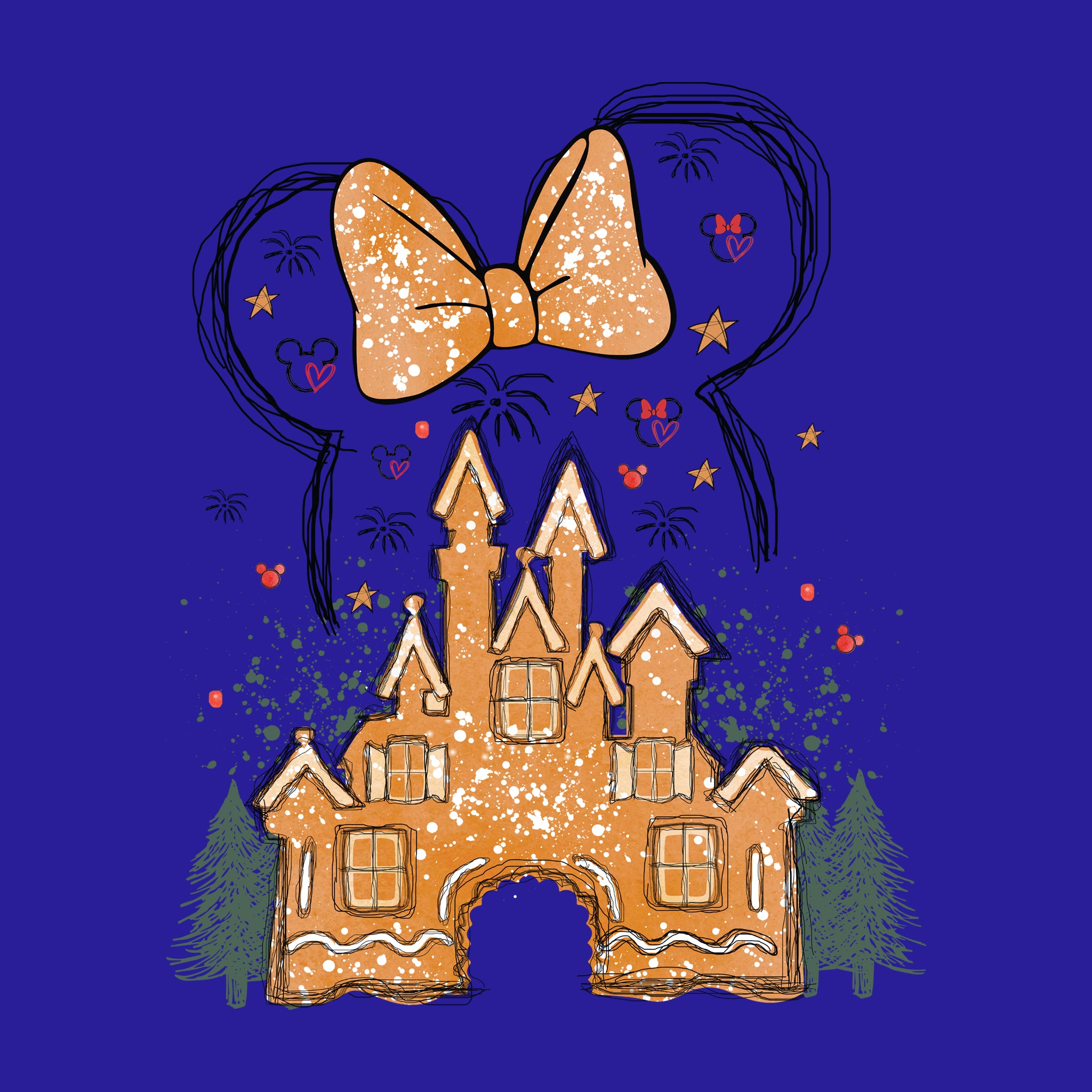 Disney Gingerbread Castle Ladies