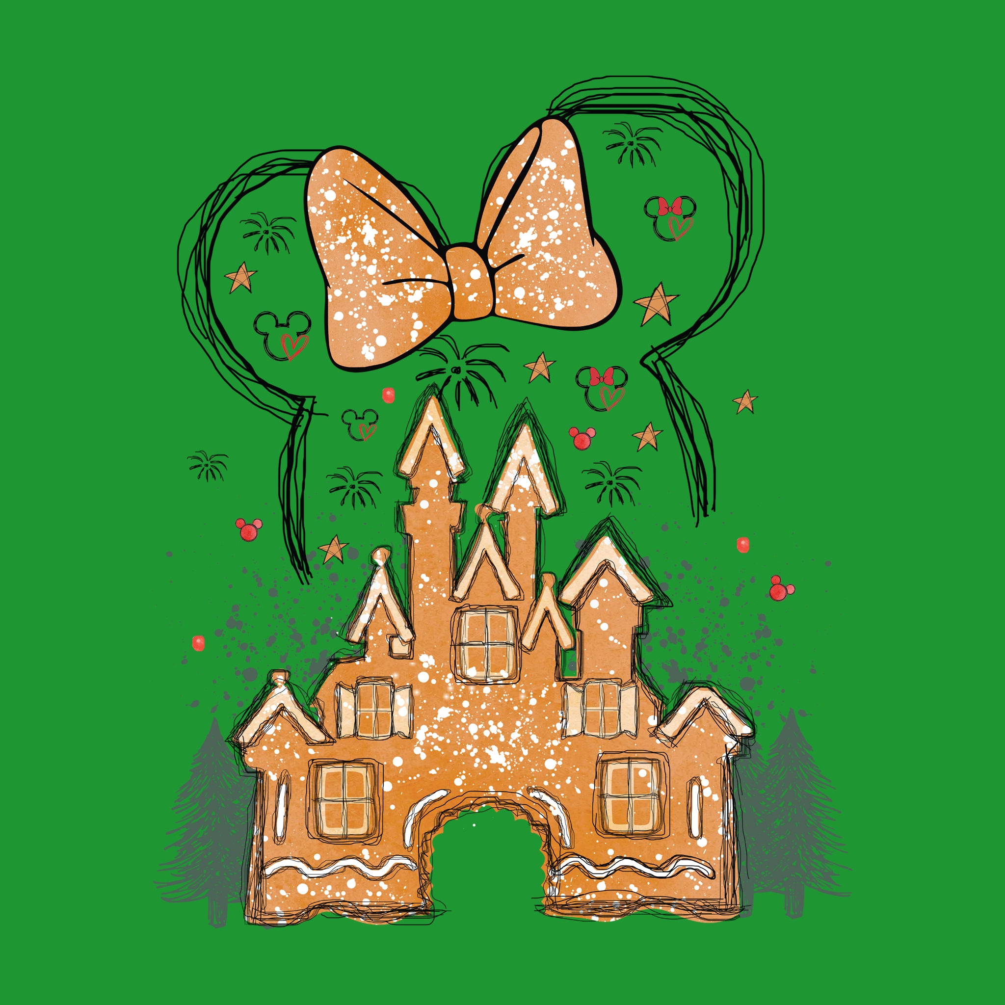 Disney Gingerbread Castle Ladies