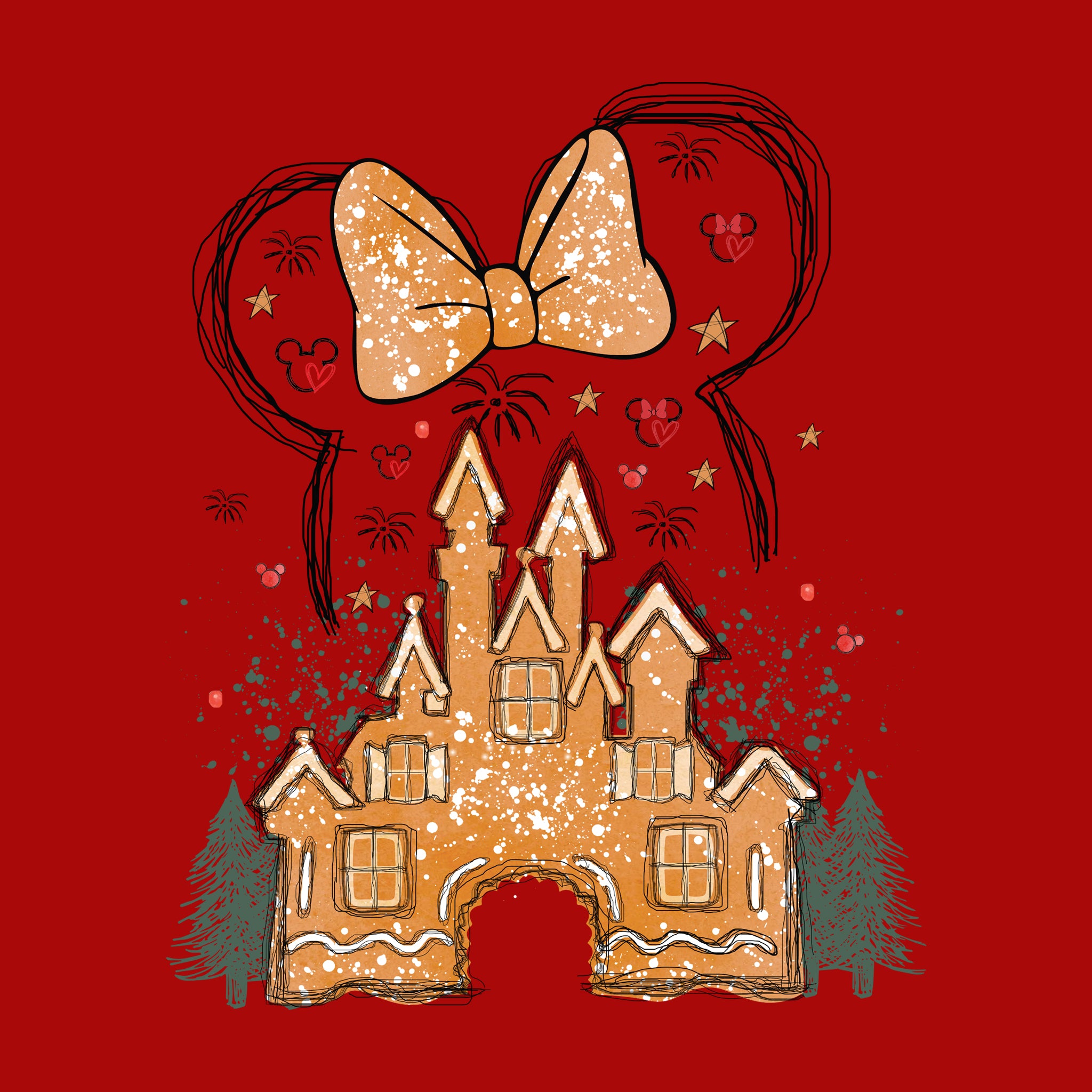 Disney Gingerbread Castle Ladies