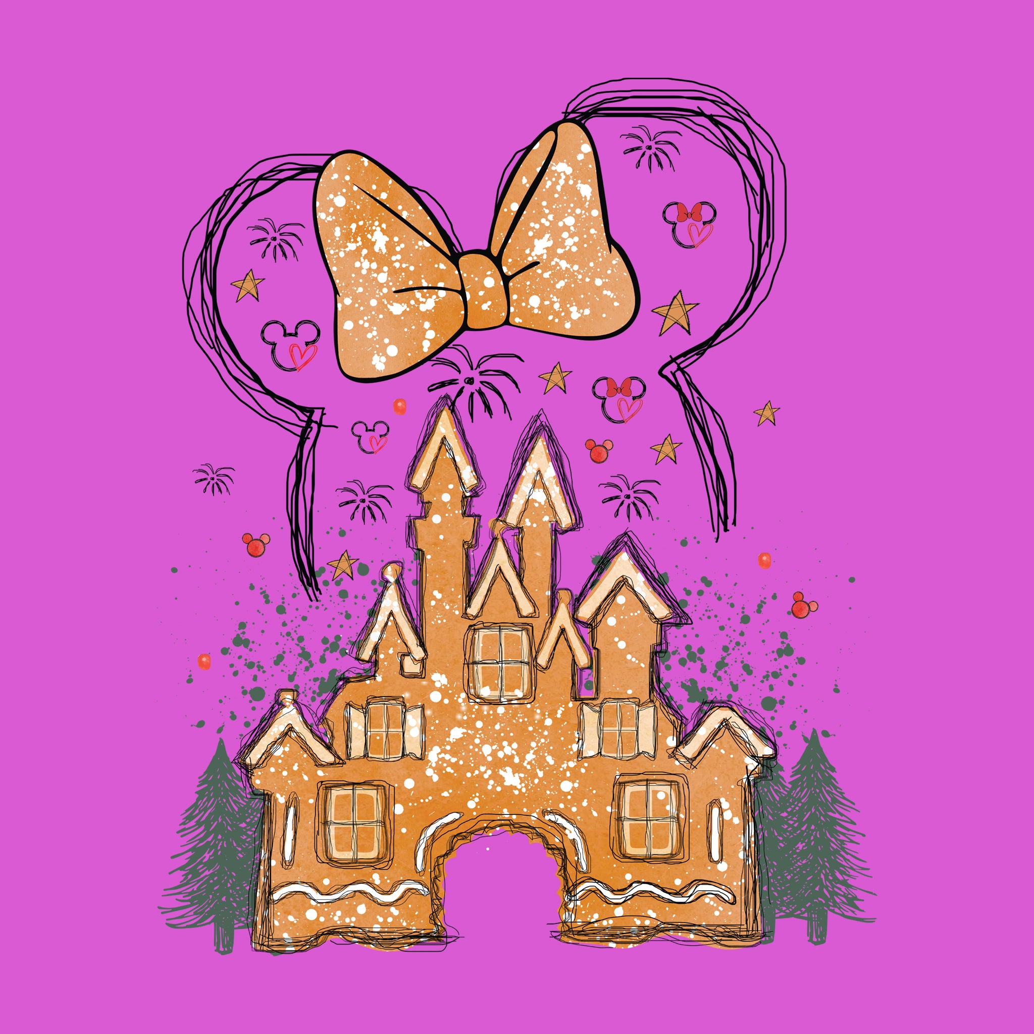 Disney Gingerbread Castle Ladies