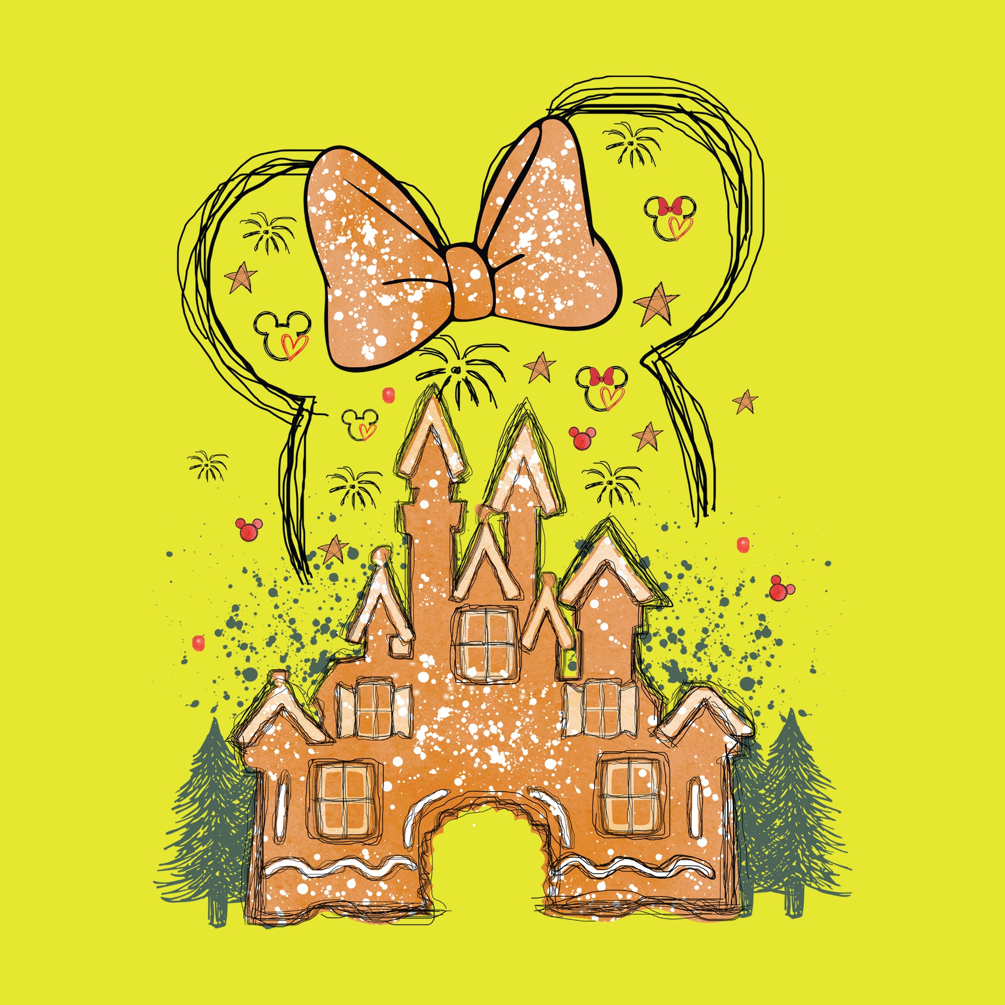 Disney Gingerbread Castle Ladies