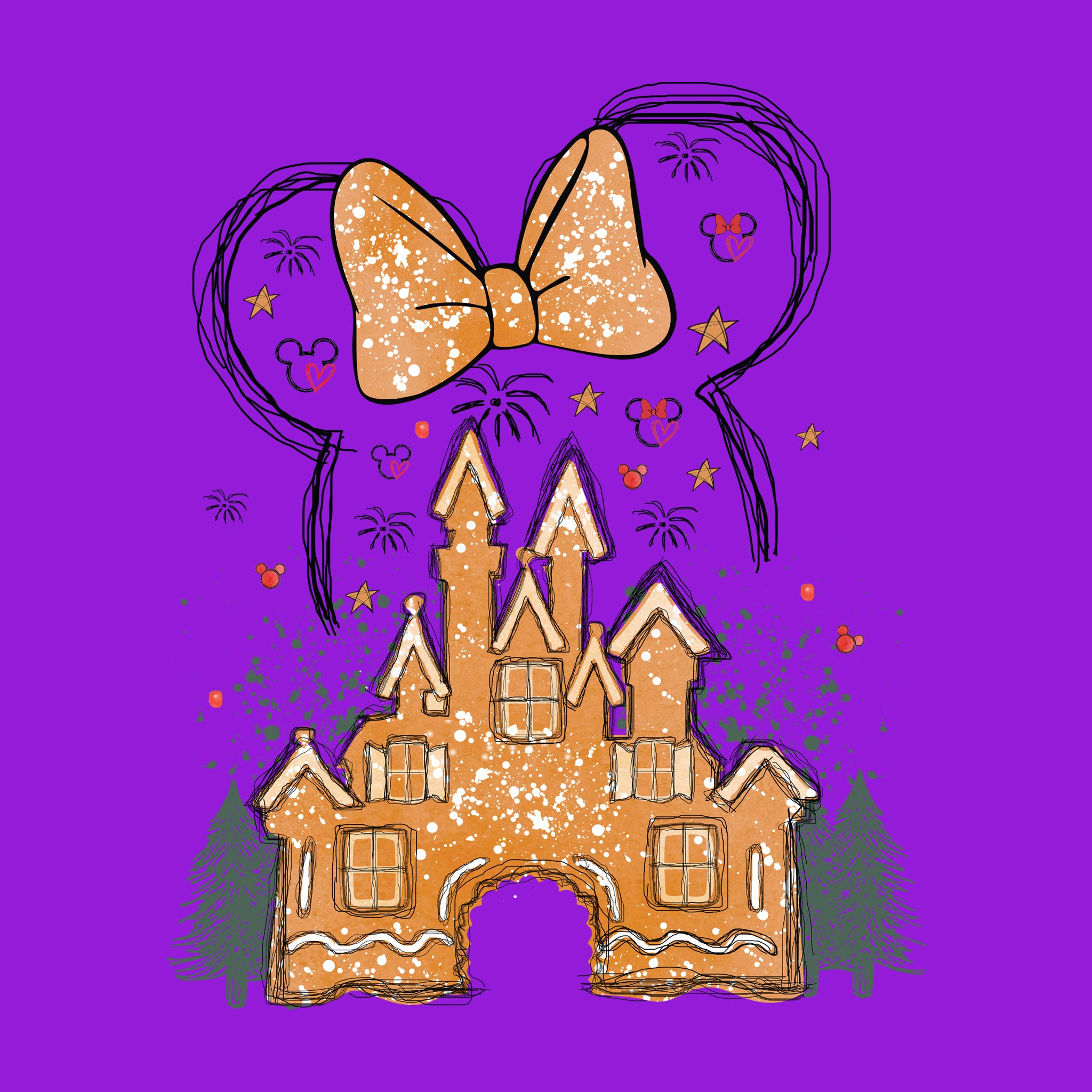 Disney Gingerbread Castle Ladies
