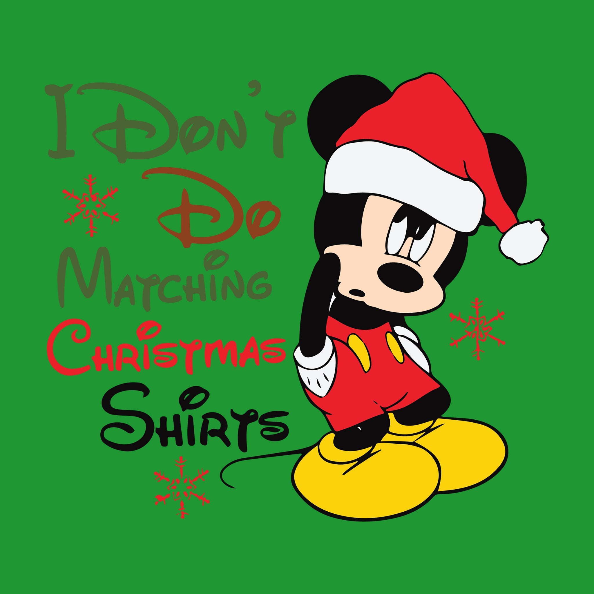 Mickey I Don't Do Matching Shirts