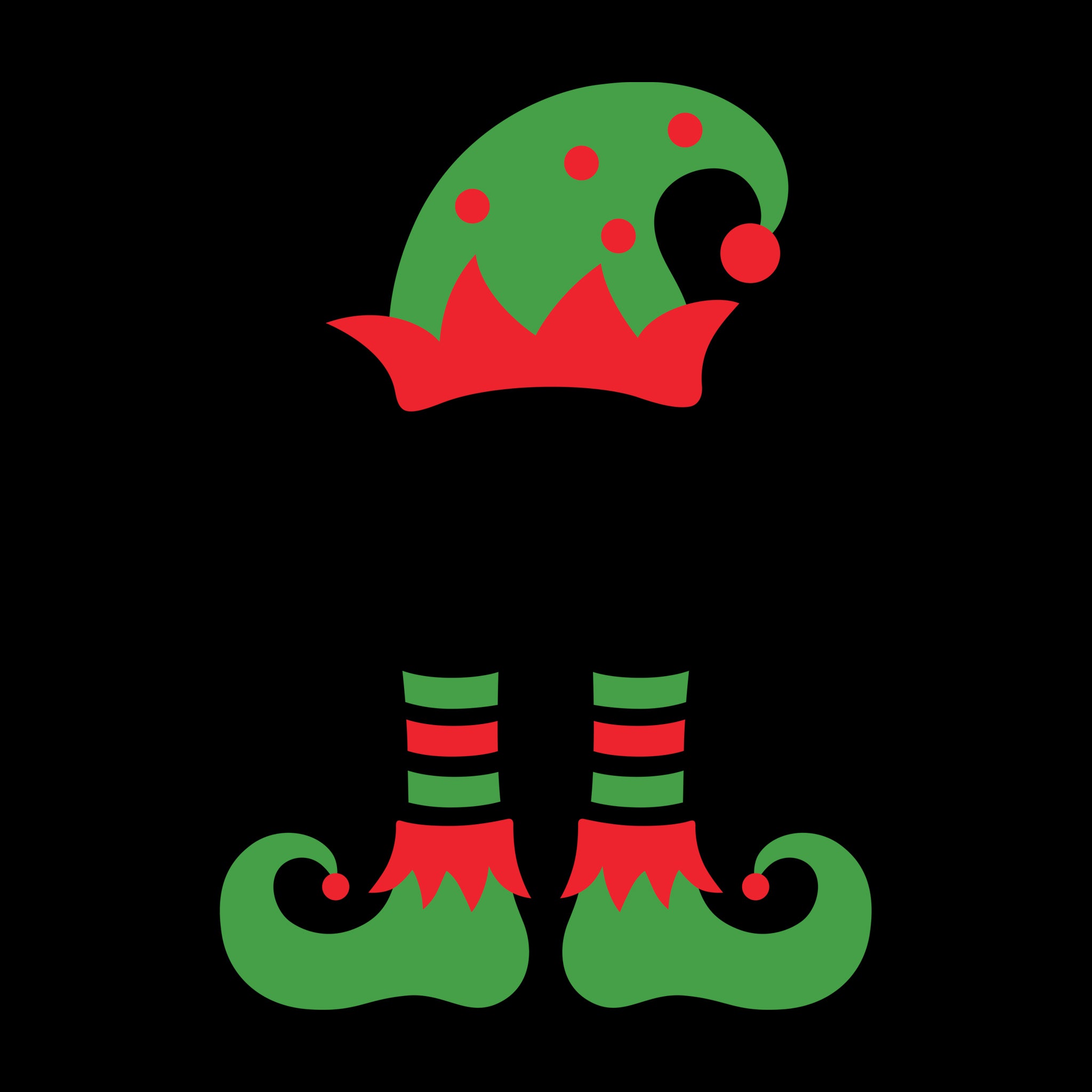 Elf hat and shoes