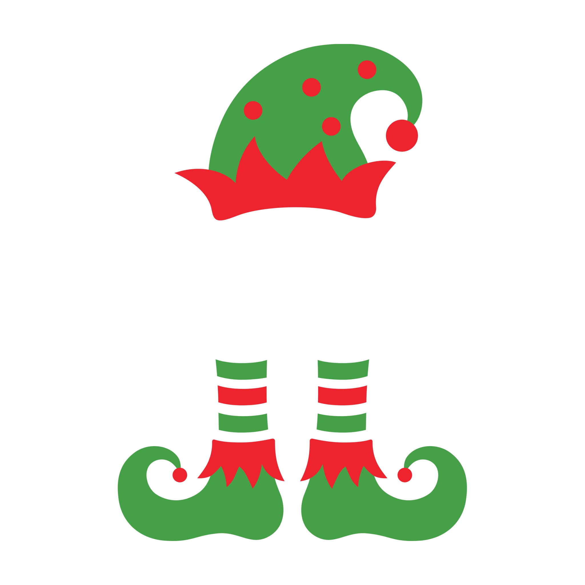 Elf hat and shoes