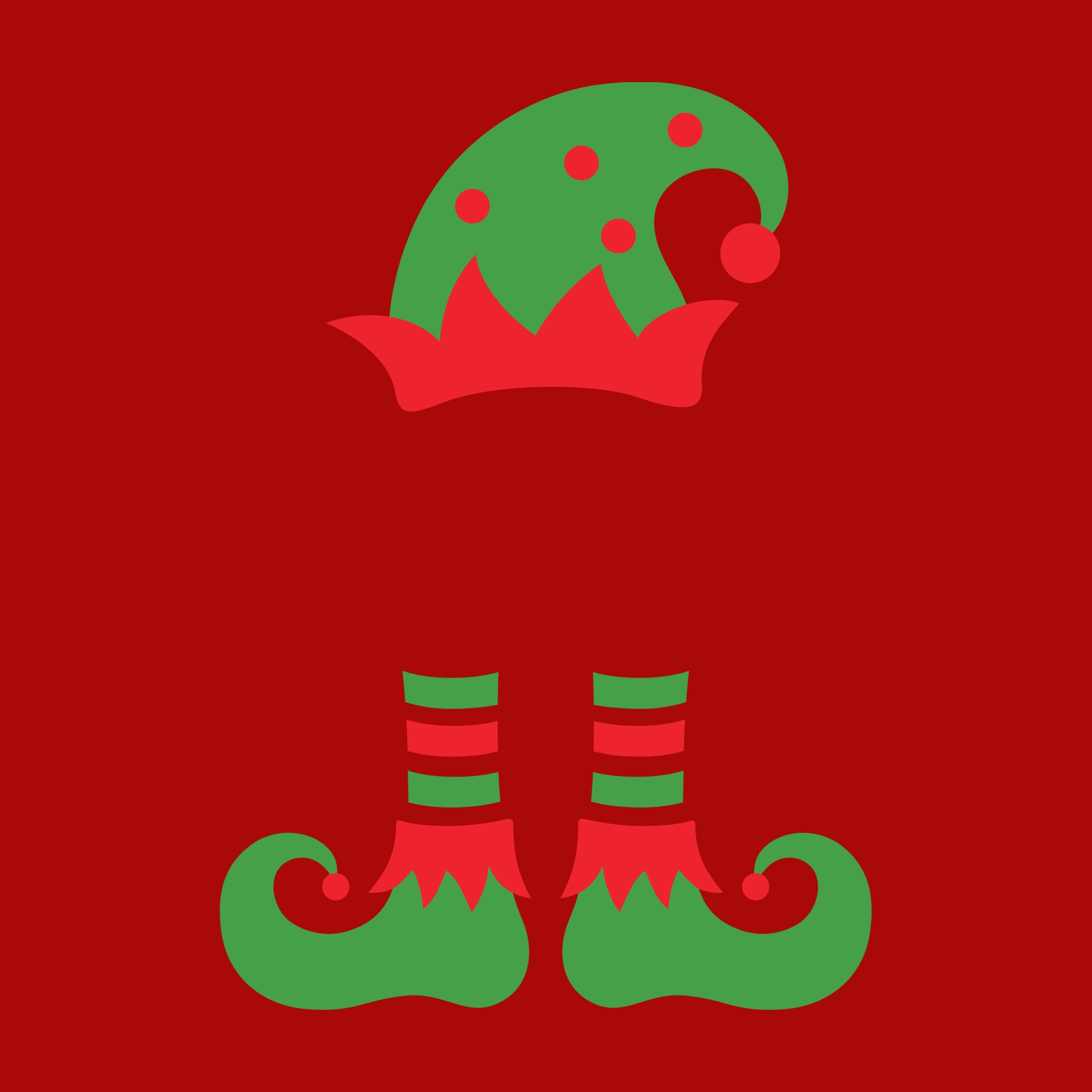 Elf hat and shoes