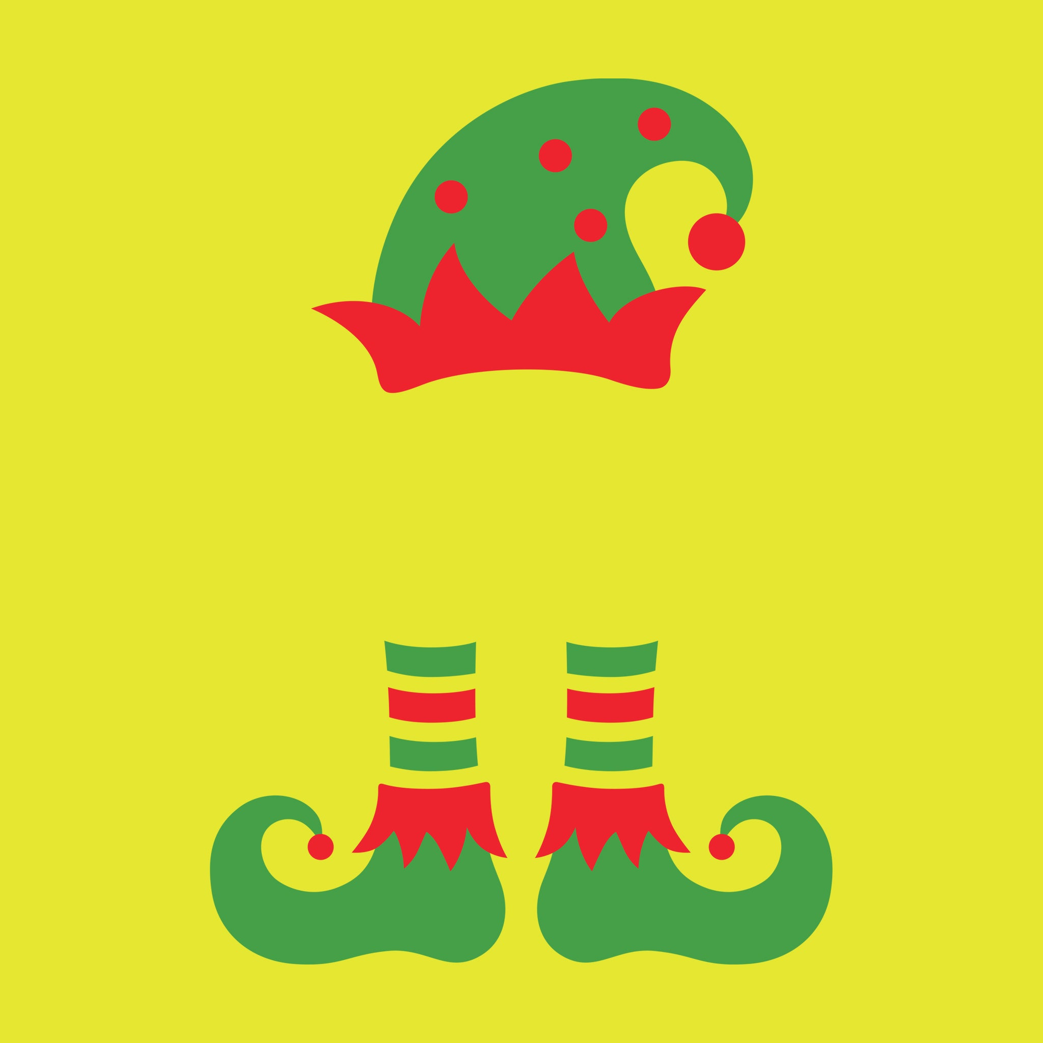 Elf hat and shoes