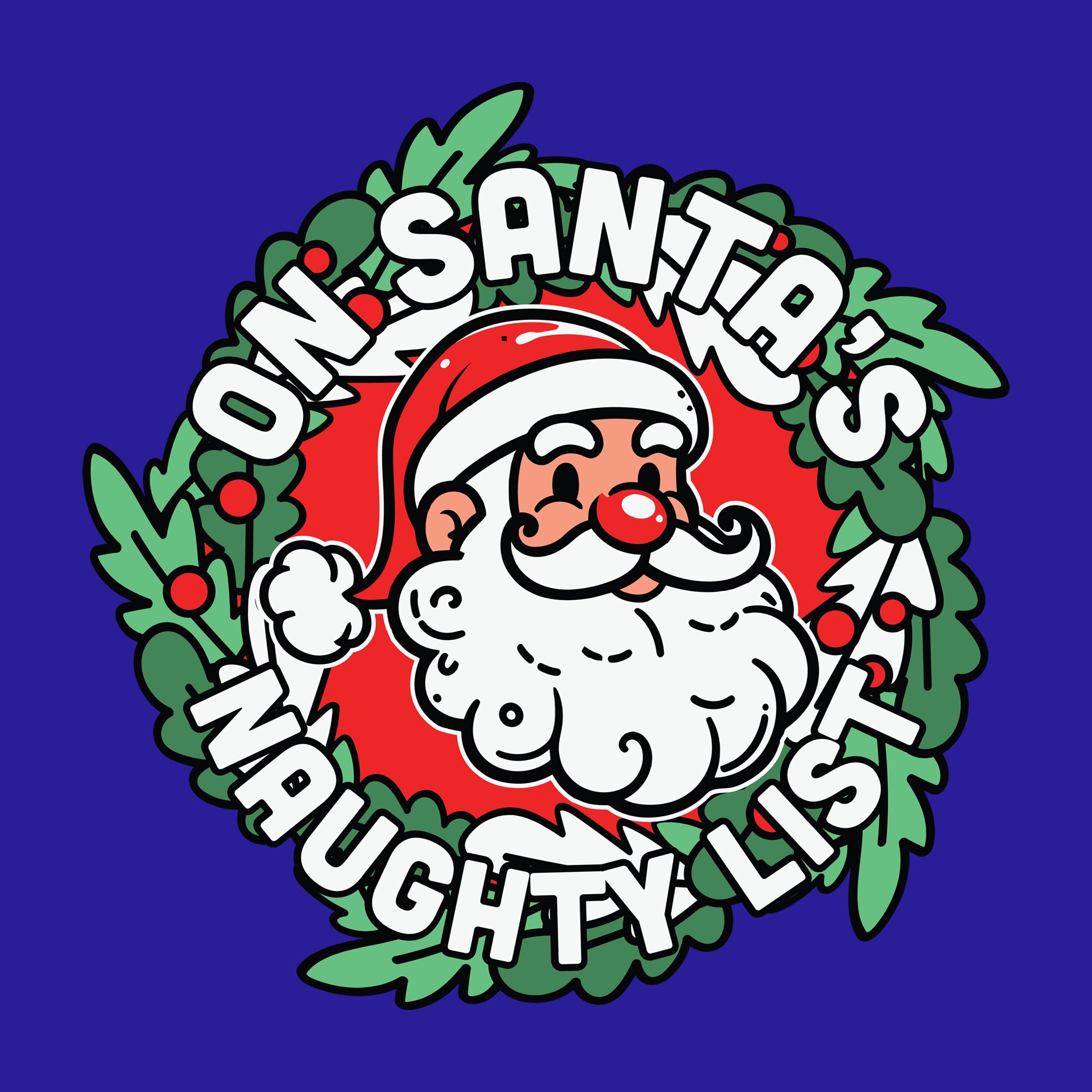 On Santa's Naughty List Wreath