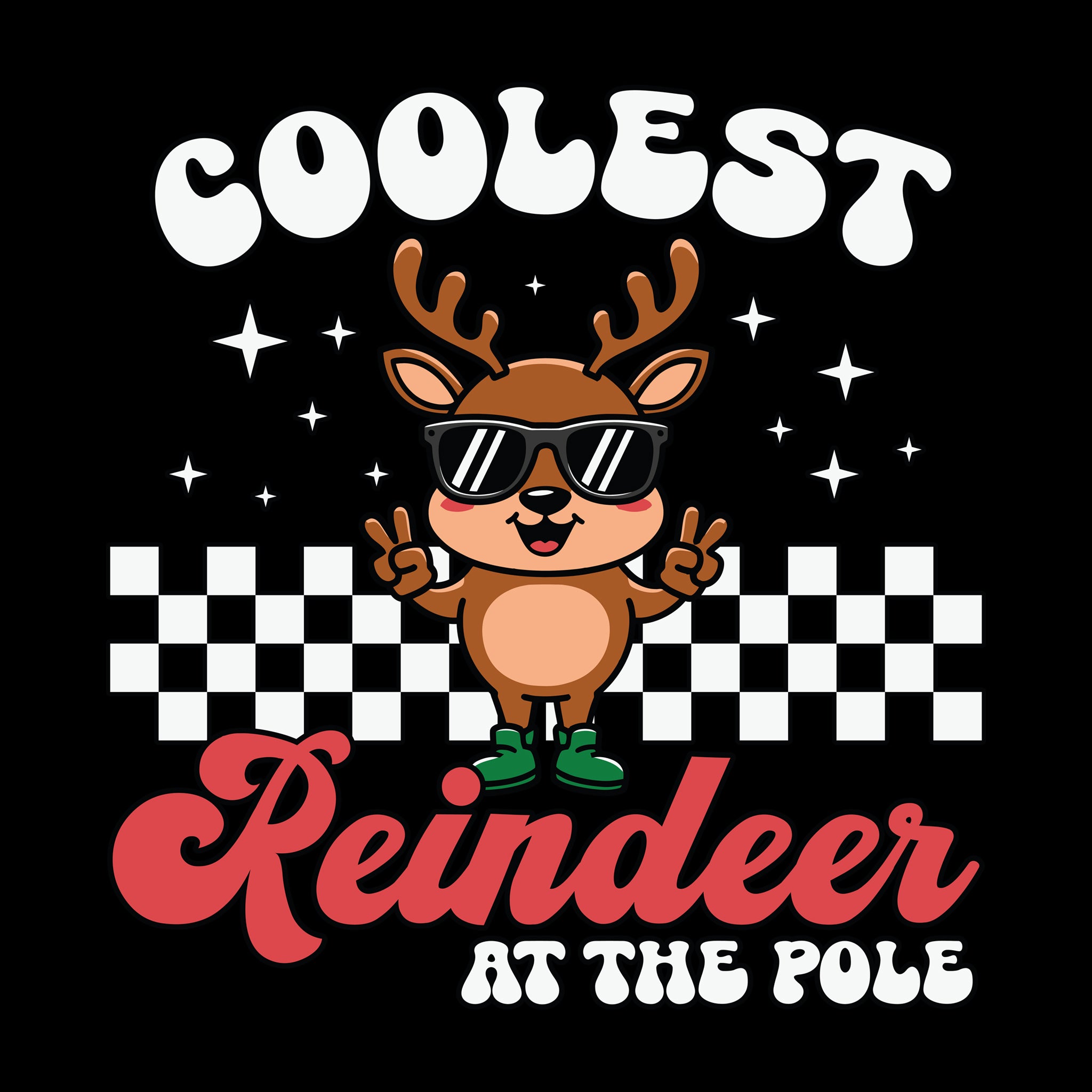 Coolest Reindeer at The Pole [Kids Size]