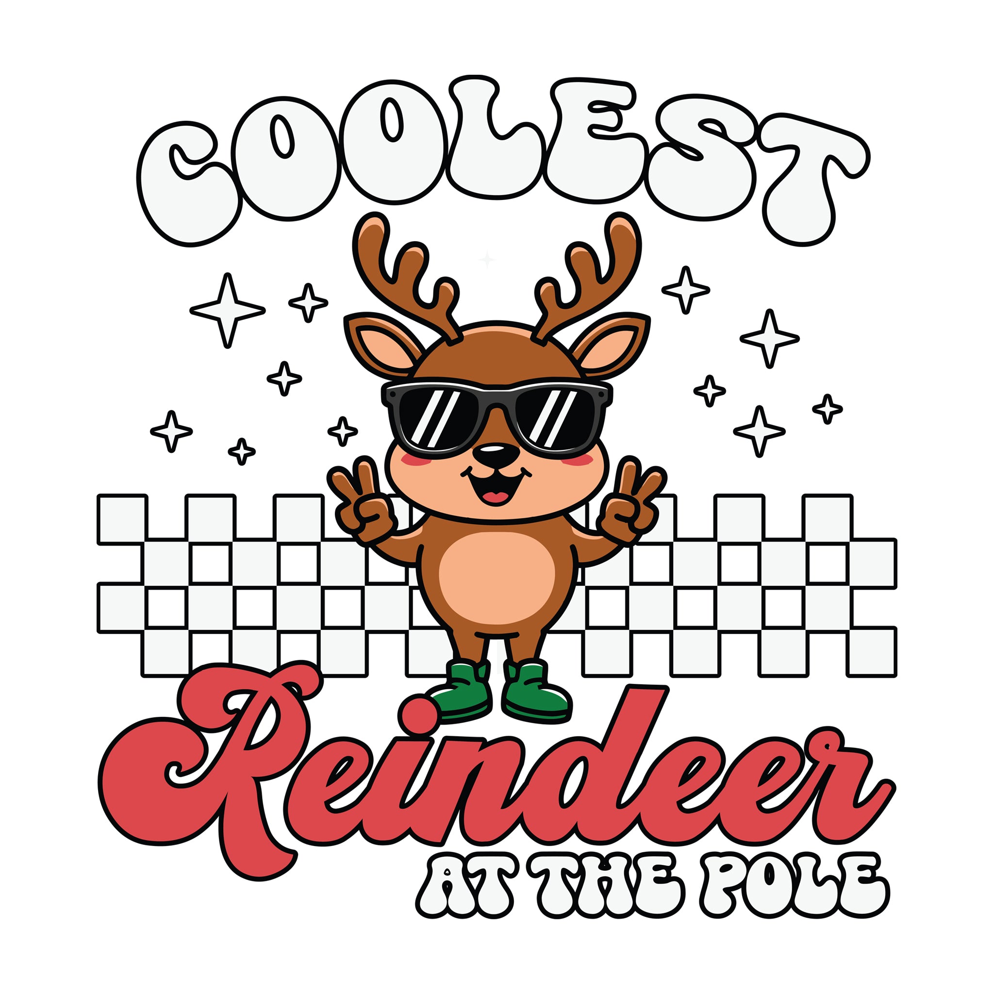 Coolest Reindeer at The Pole [Kids Size]