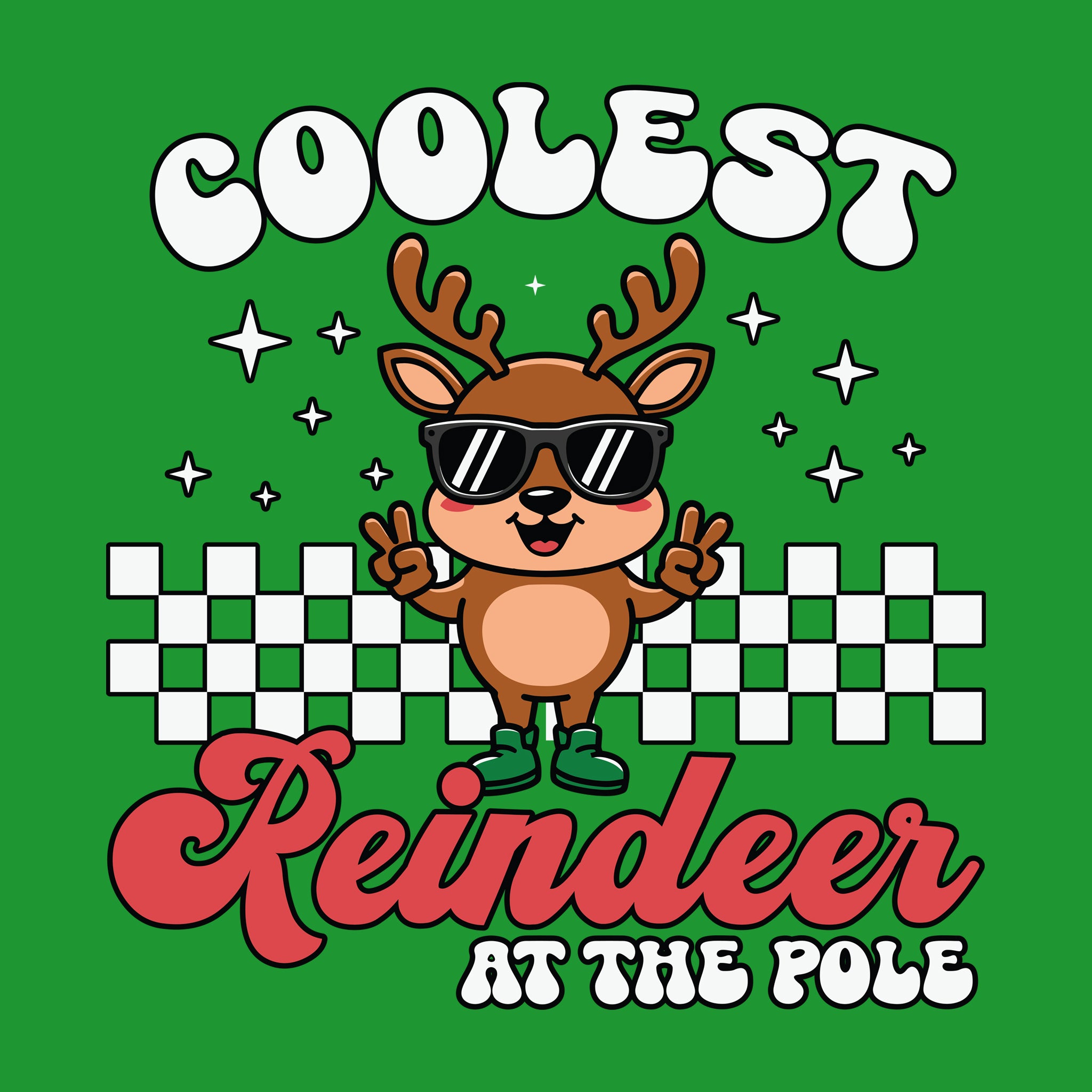 Coolest Reindeer at The Pole [Kids Size]