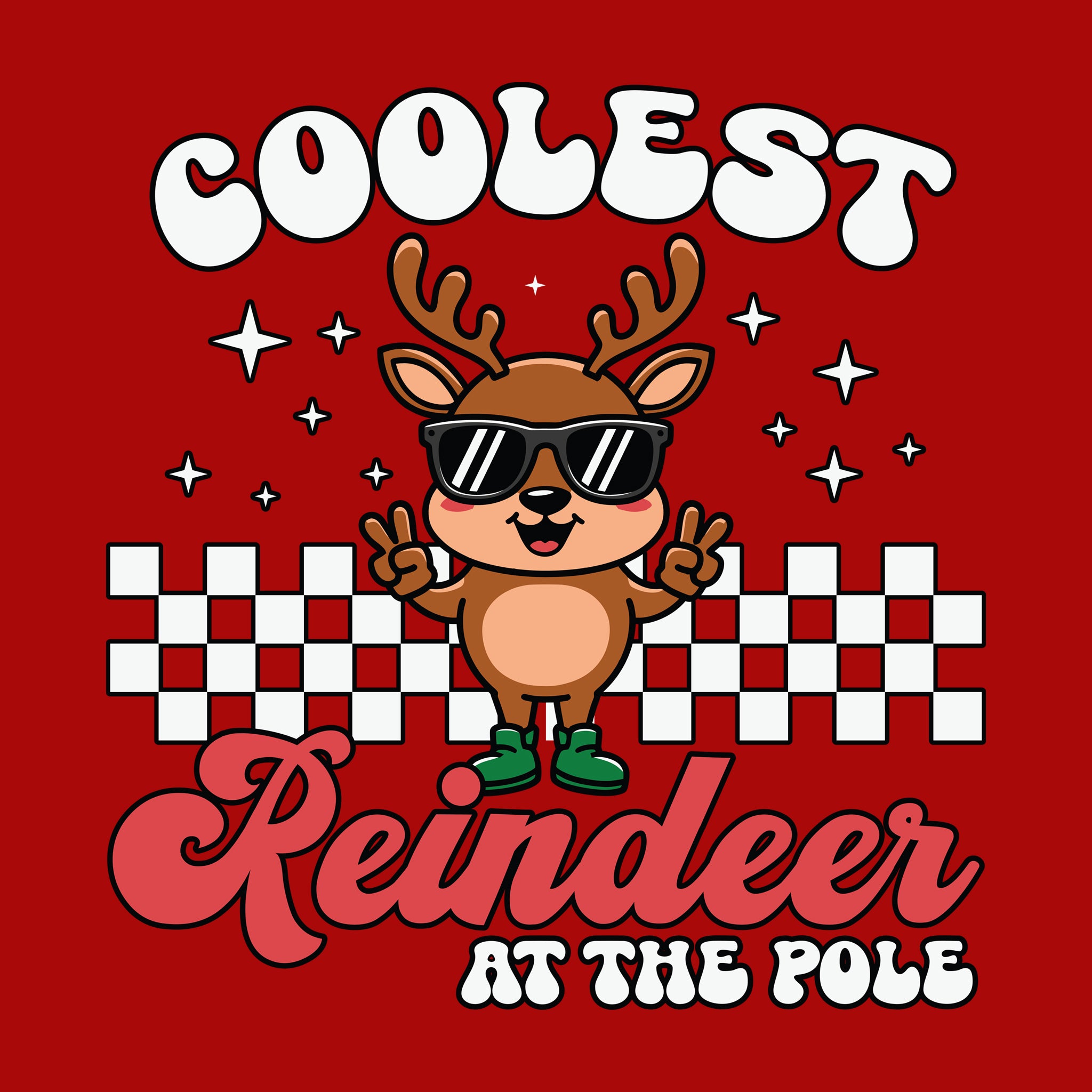 Coolest Reindeer at The Pole [Kids Size]