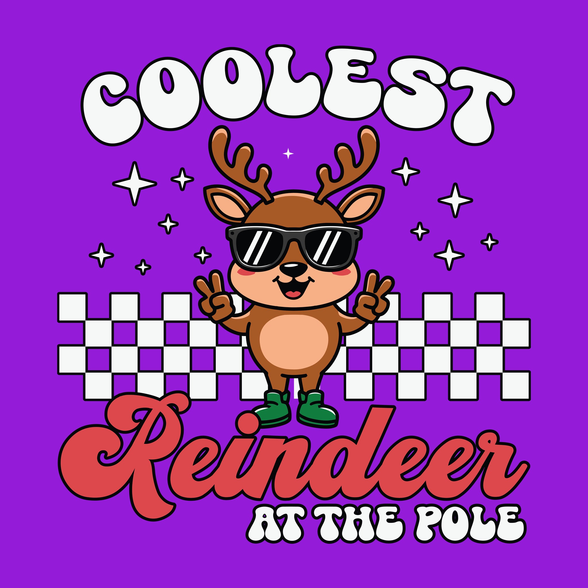 Coolest Reindeer at The Pole [Kids Size]