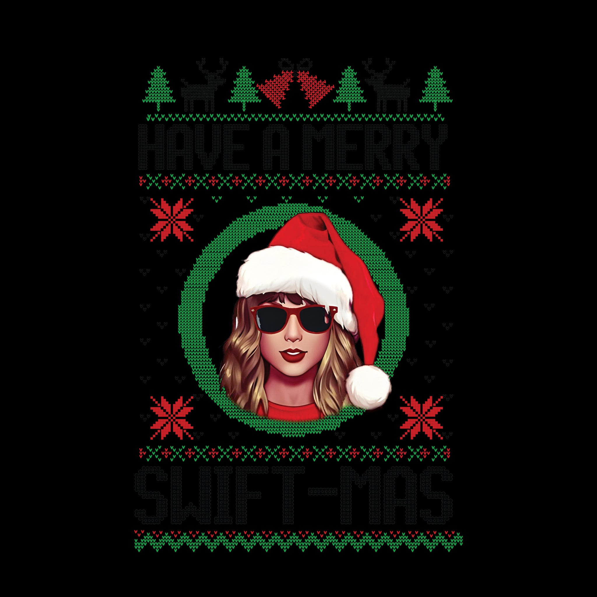 Merry Swiftmas Black Ugly Sweater
