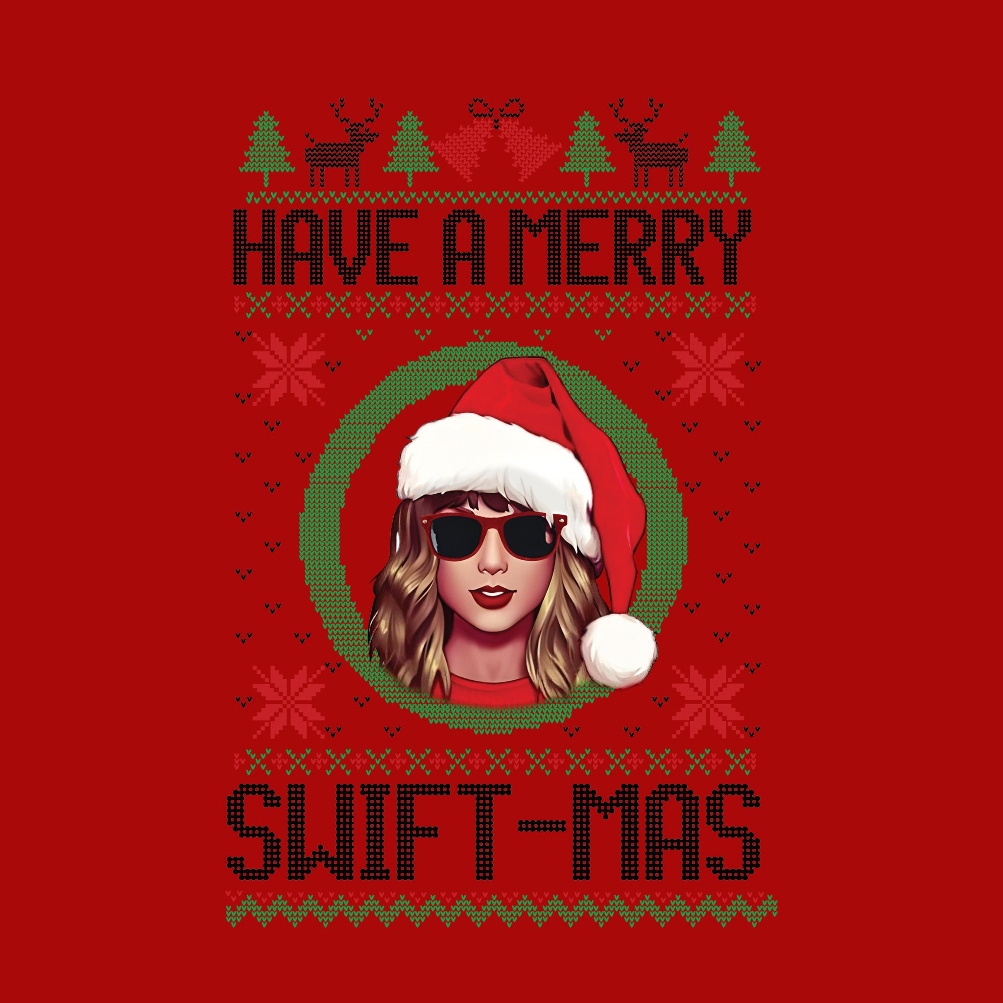 Merry Swiftmas Black Ugly Sweater