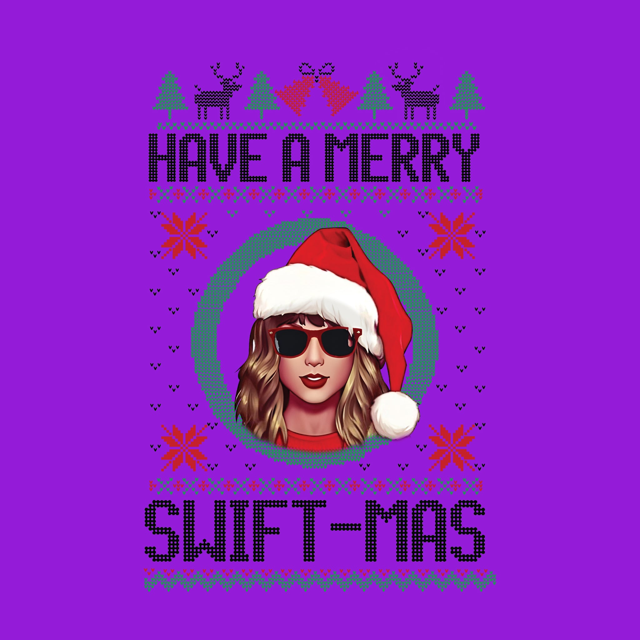 Merry Swiftmas Black Ugly Sweater