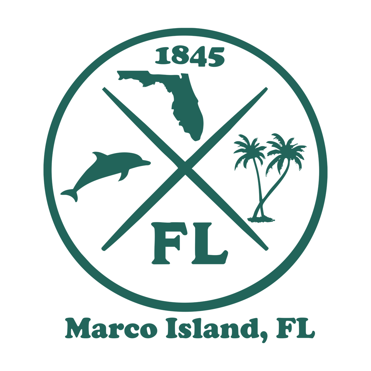 Florida Circular Cross Icons