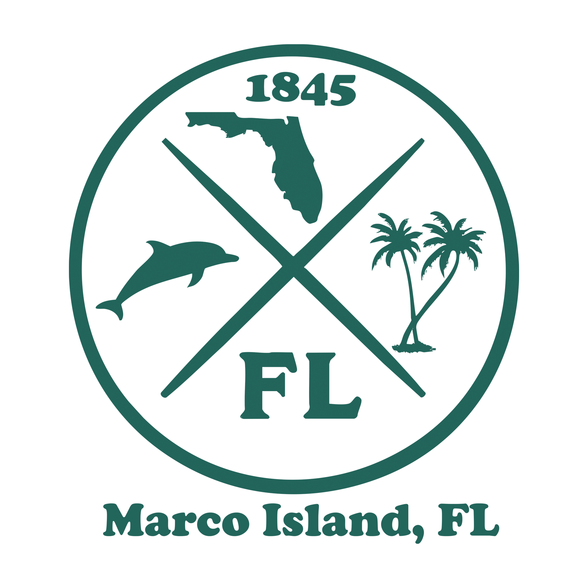 Florida Circular Cross Icons