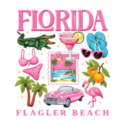Florida Pink Beach Icons