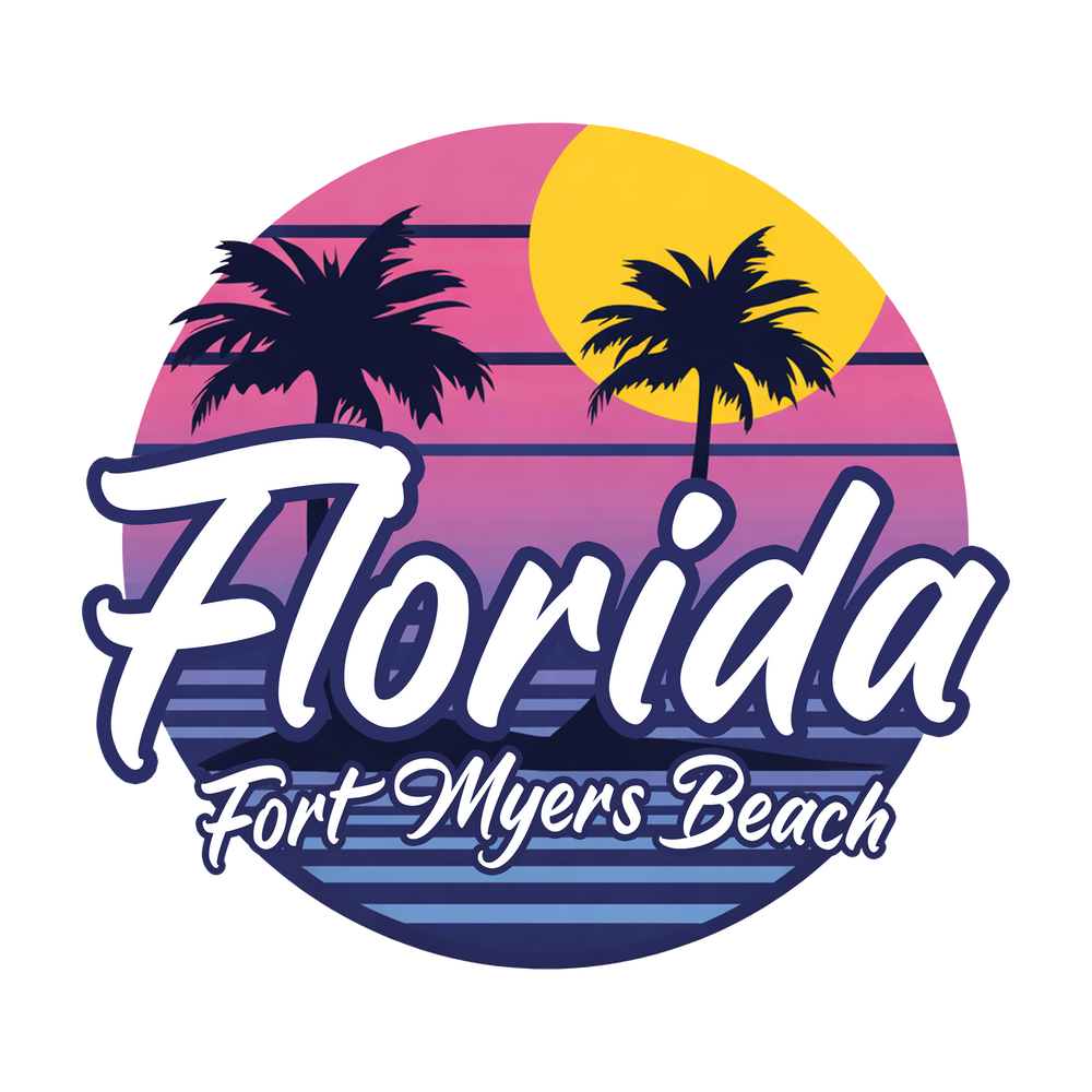 Florida Sunset Beach Retro