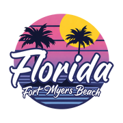 Florida Sunset Beach Retro
