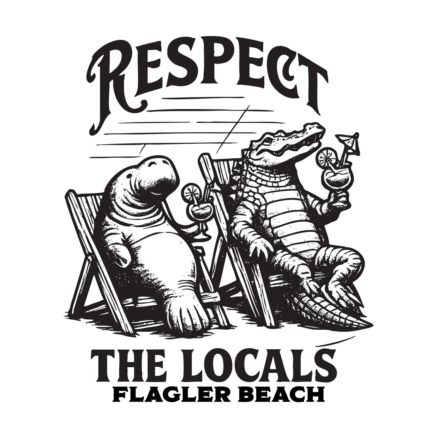 Respect the Locals Manatee/Gator