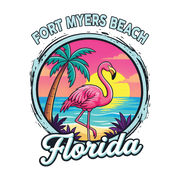 Florida Flamingo Sunset Beach
