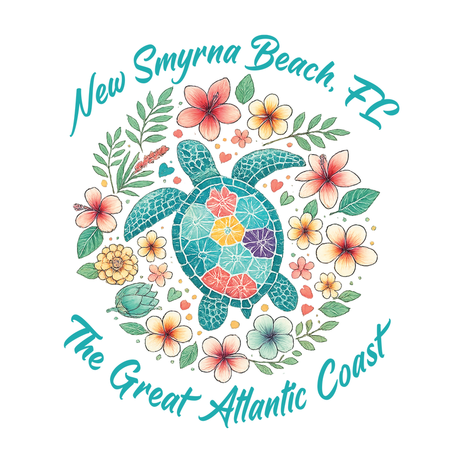 Florida Sea Turtle Floral