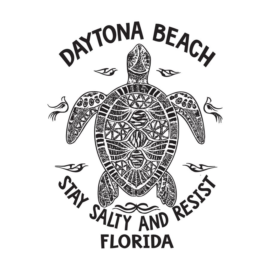 Florida Sea Turtle Line Art