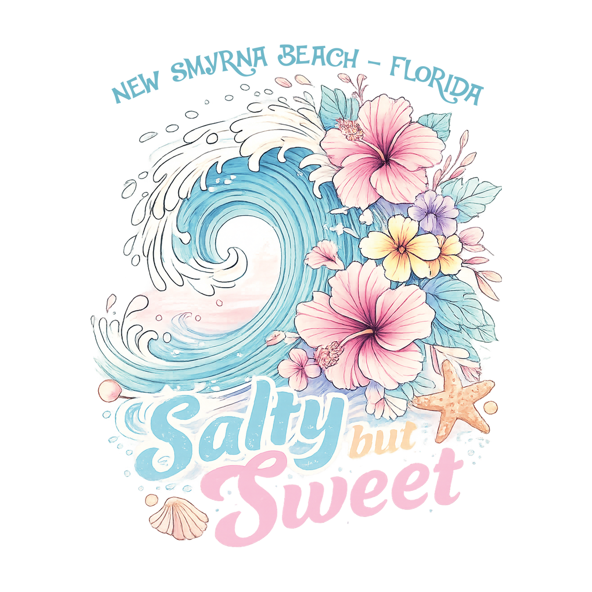 Salty But Sweet Floral Wave