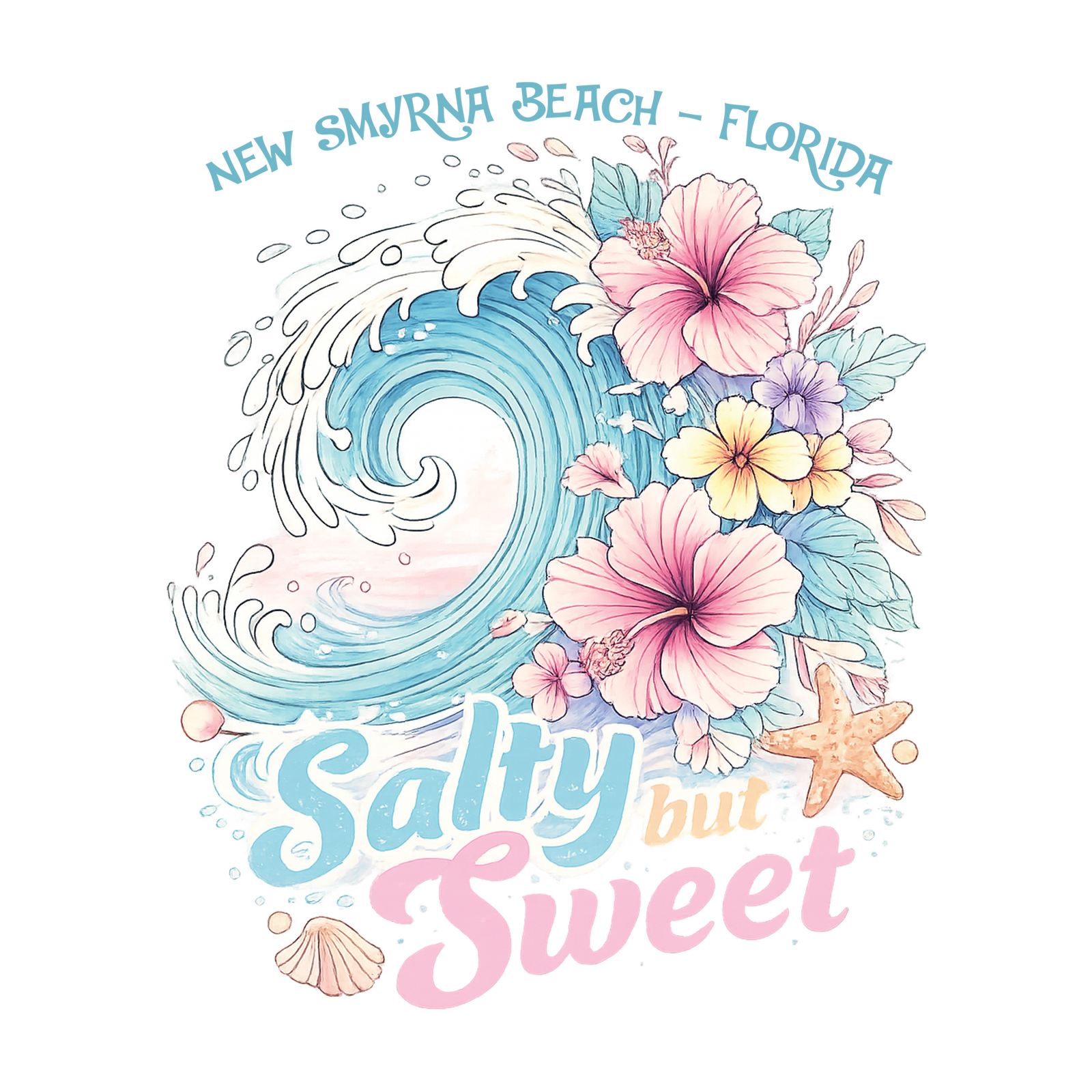 Salty But Sweet Floral Wave